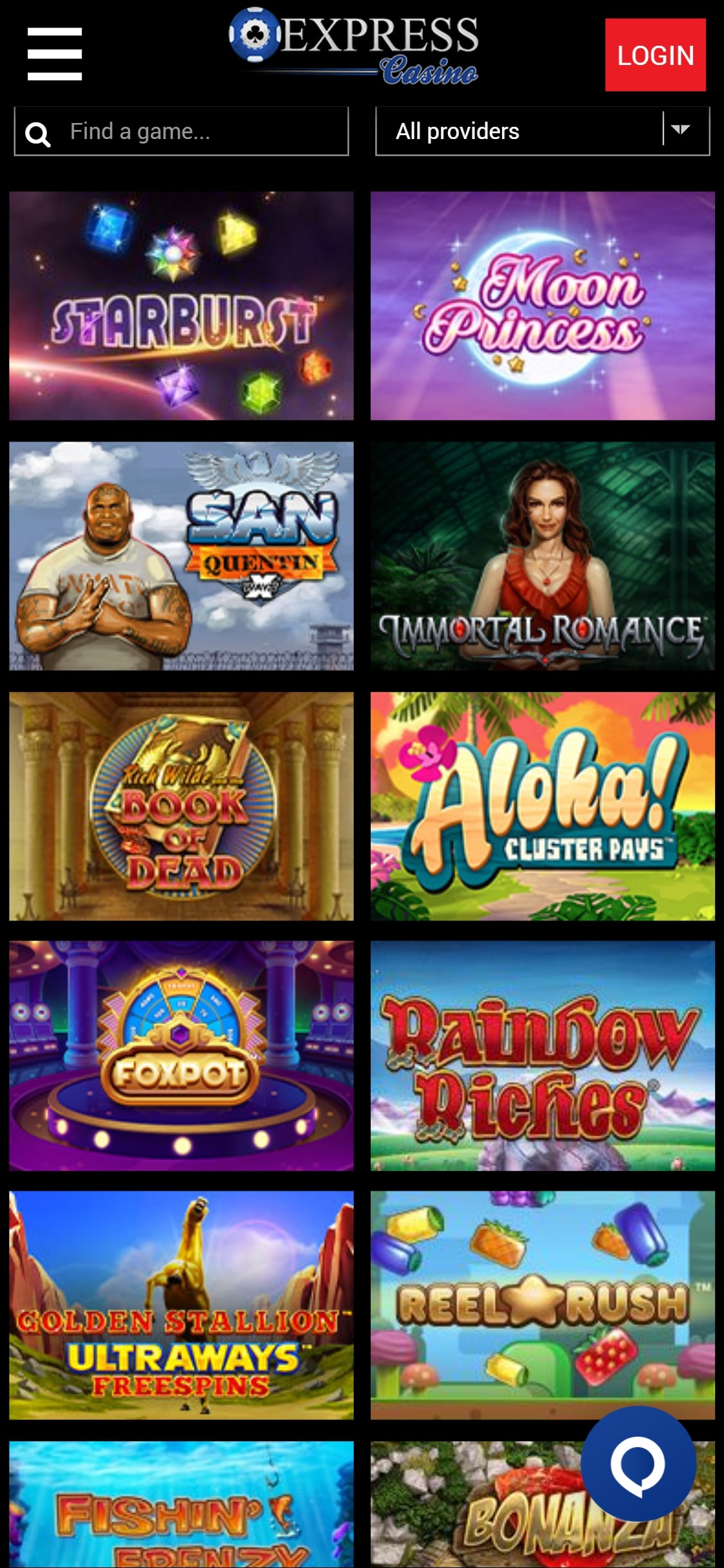 Express Casino Mobile Games Review