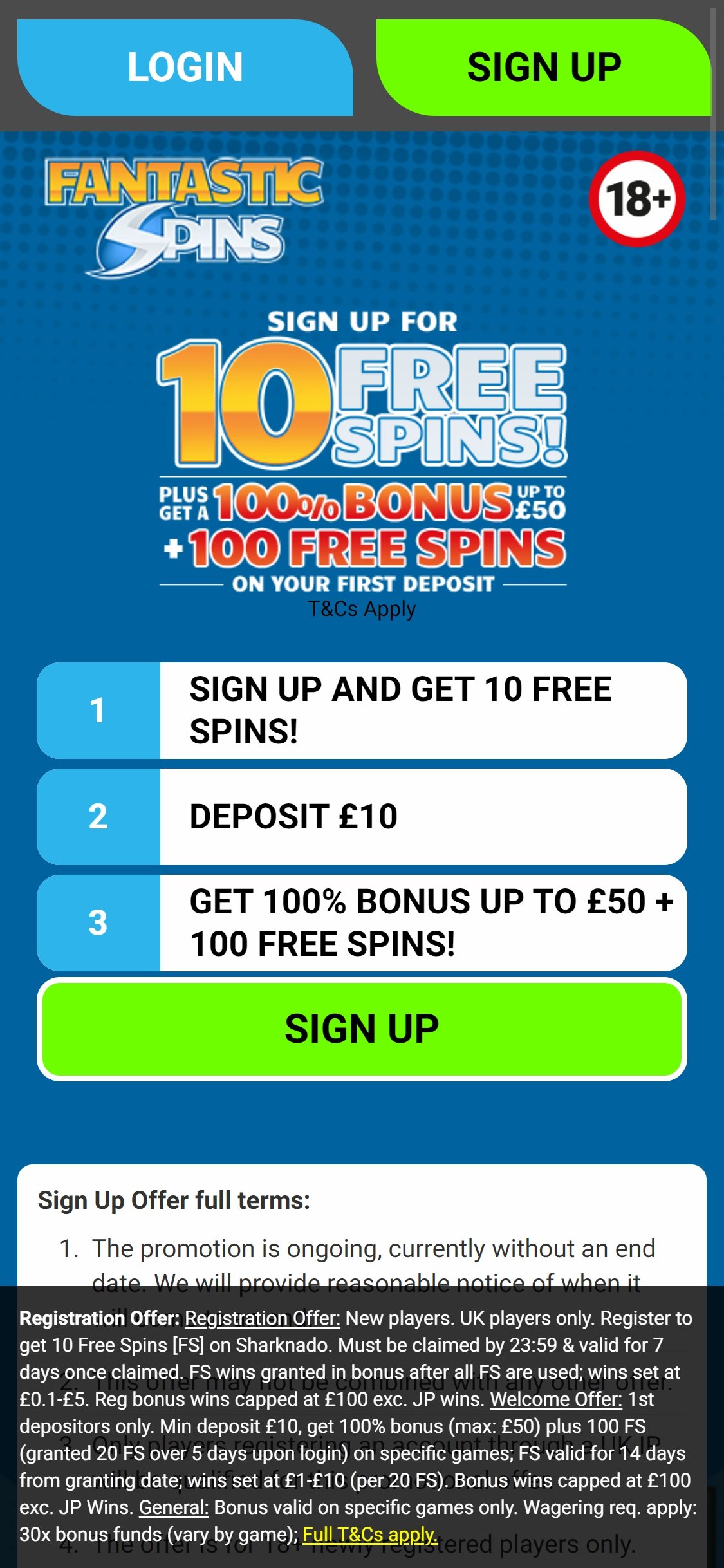 Fantastic Spins Casino Mobile Review