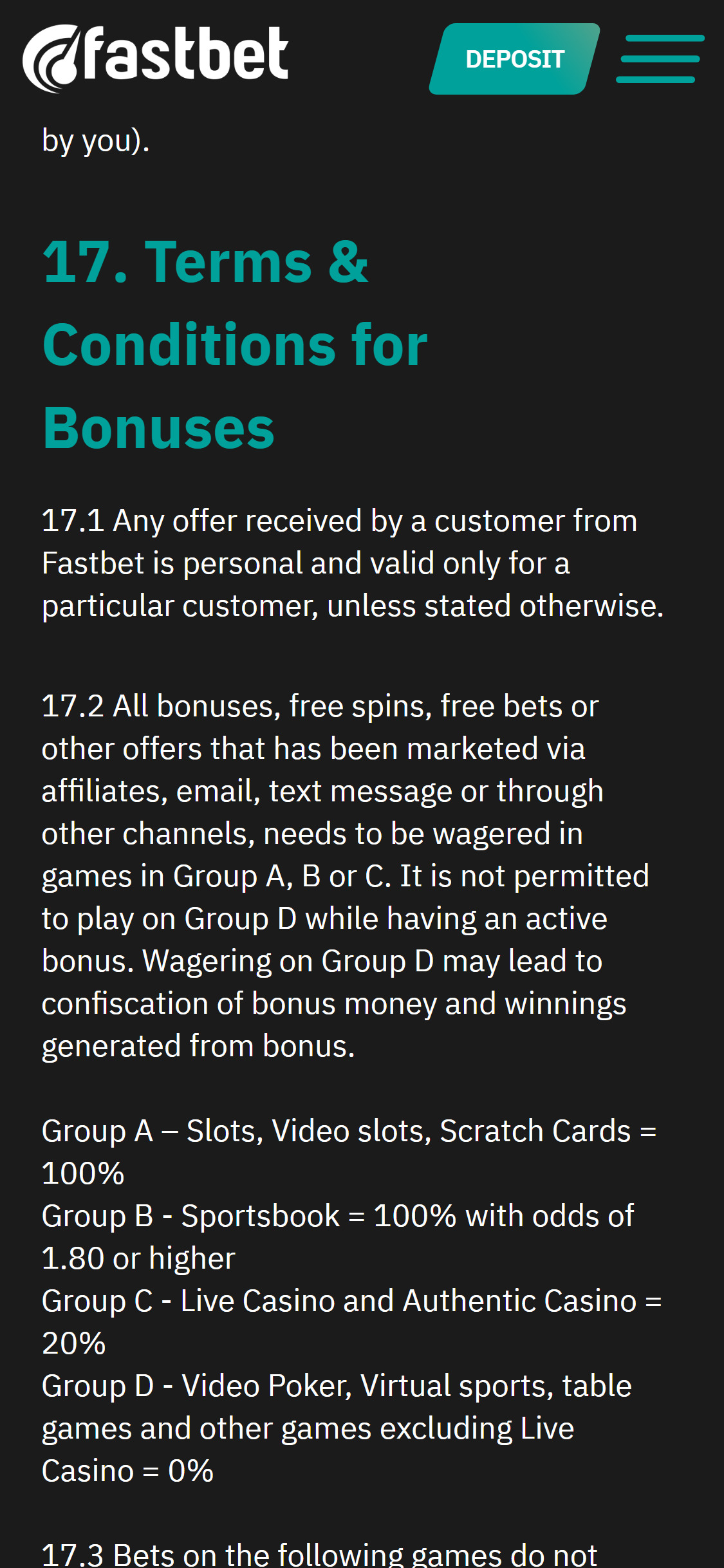 Fastbet Casino Mobile No Deposit Bonus Review