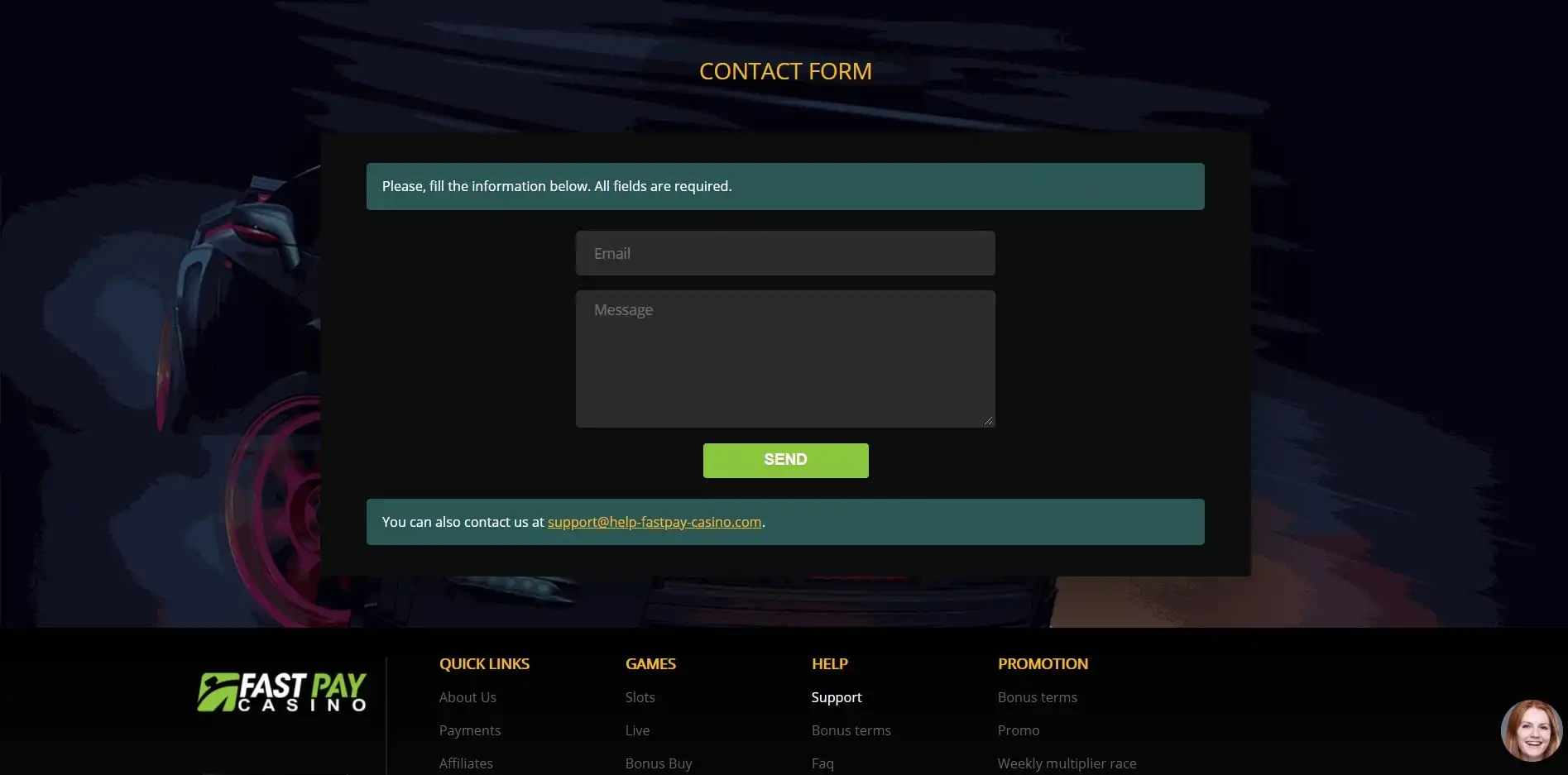 Fastpay Casino Support