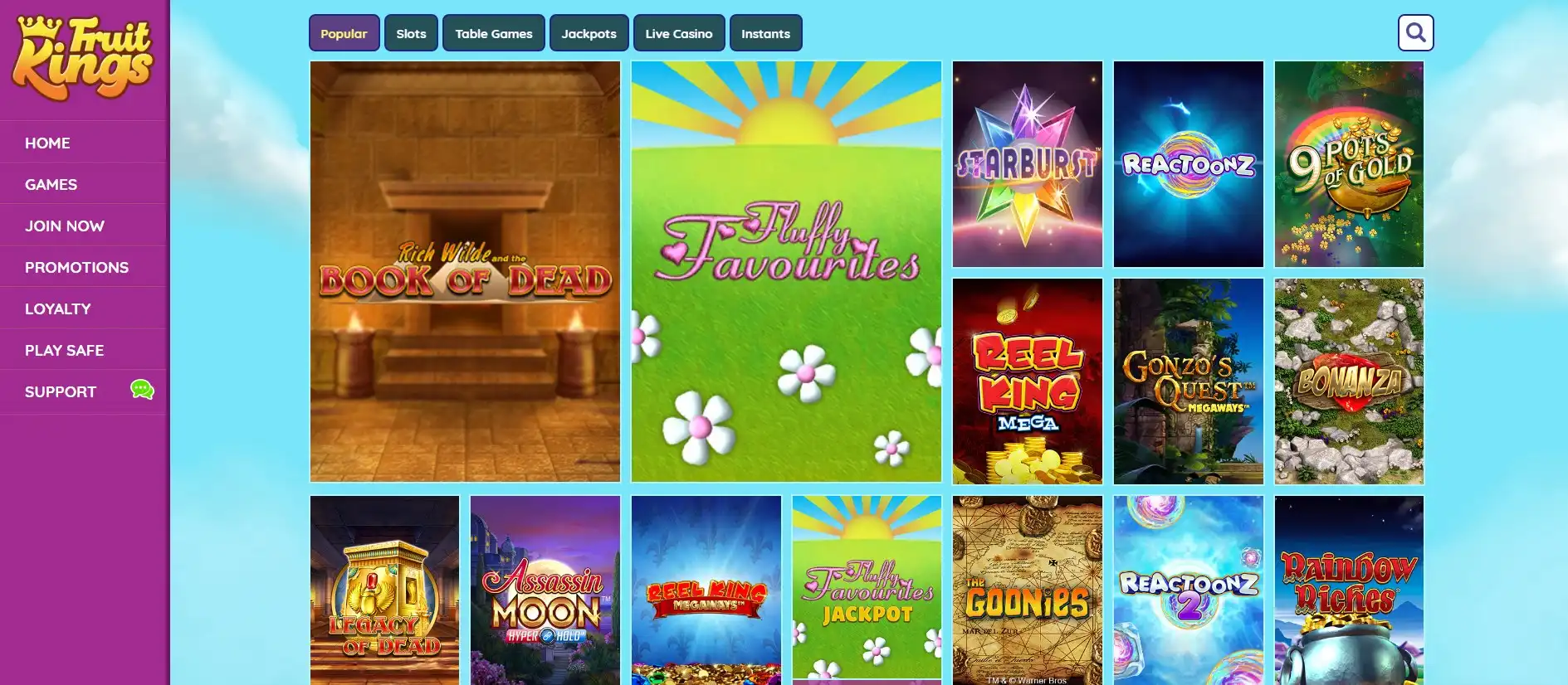 Fruit Kings Casino Games