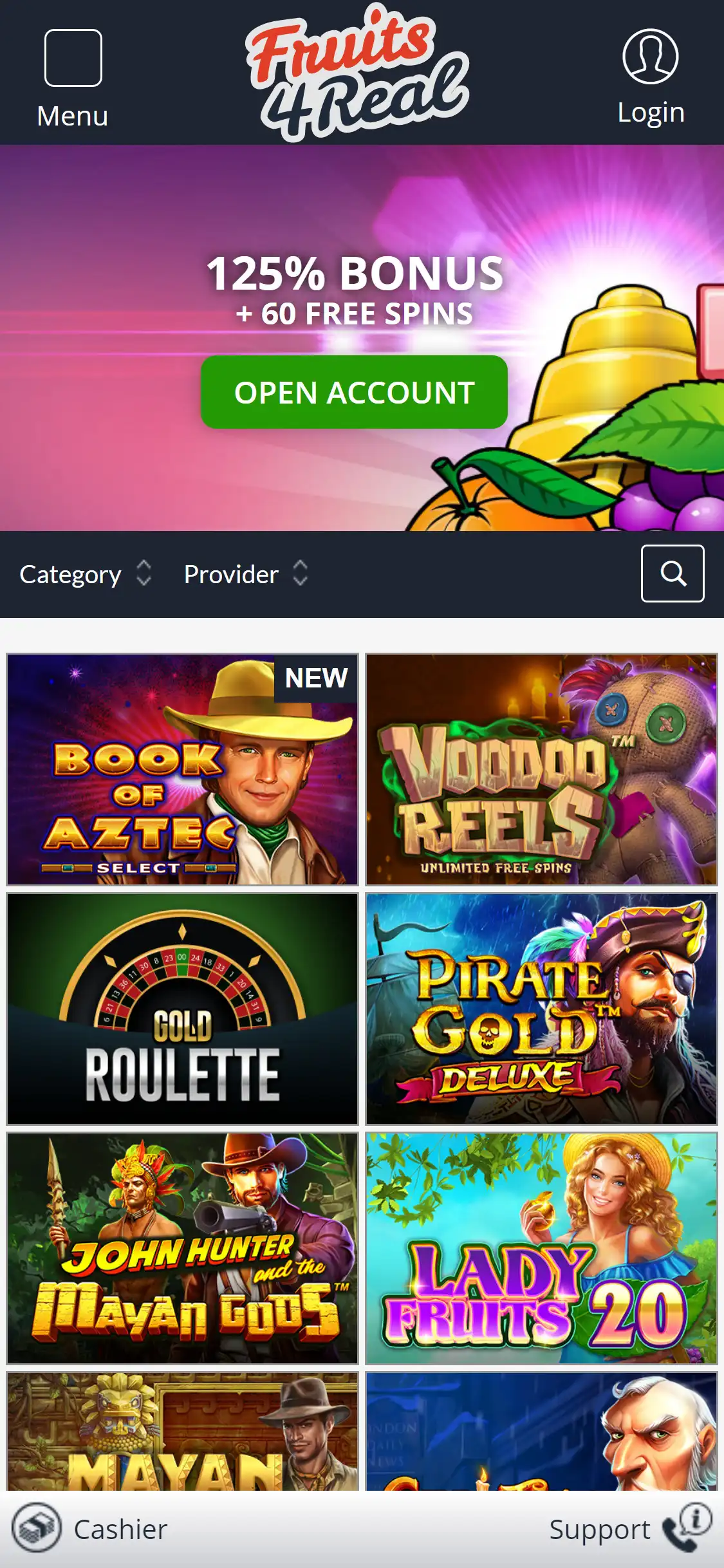 Fruits 4 Real Casino Mobile Review