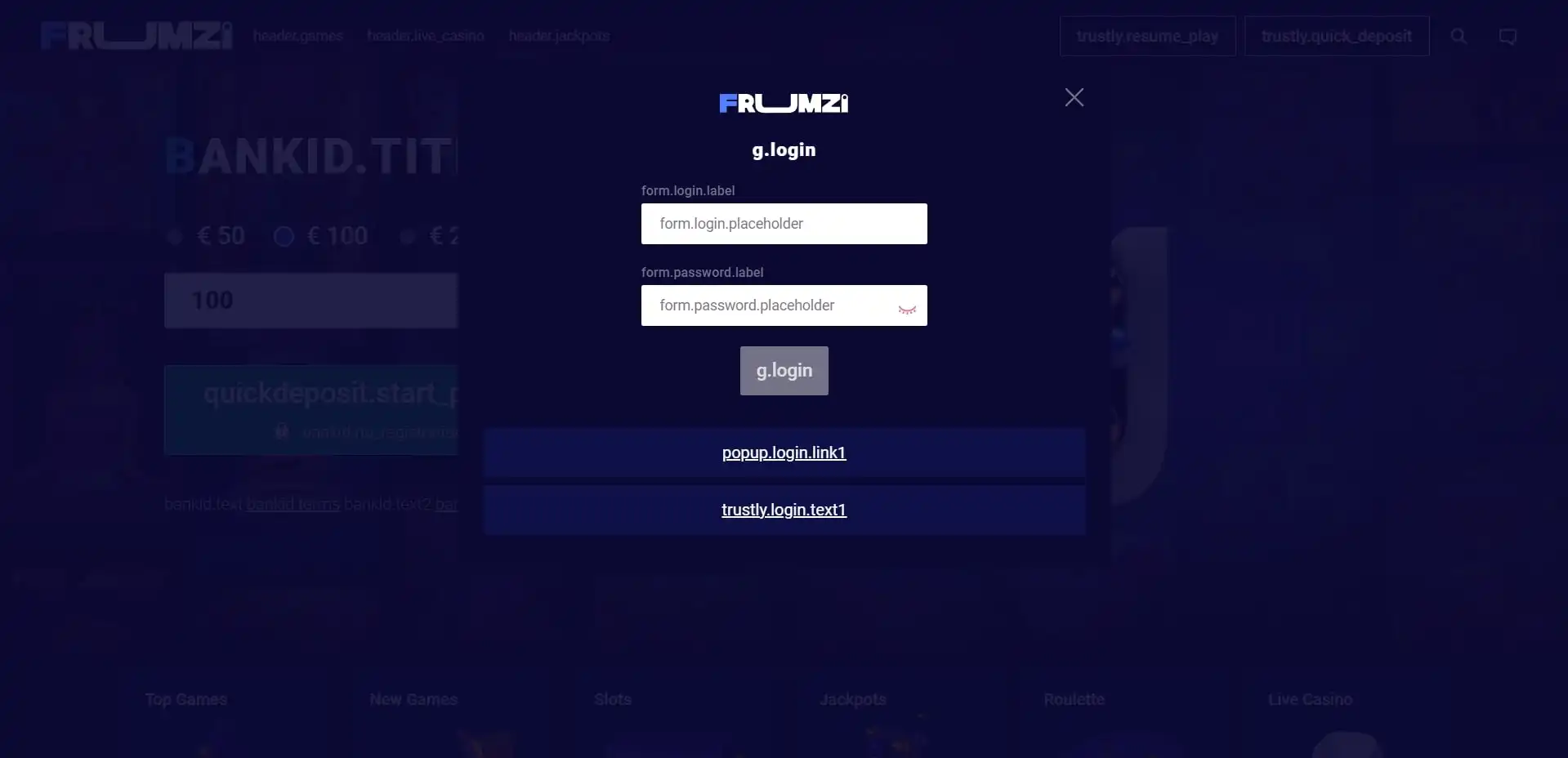 Frumzi Login