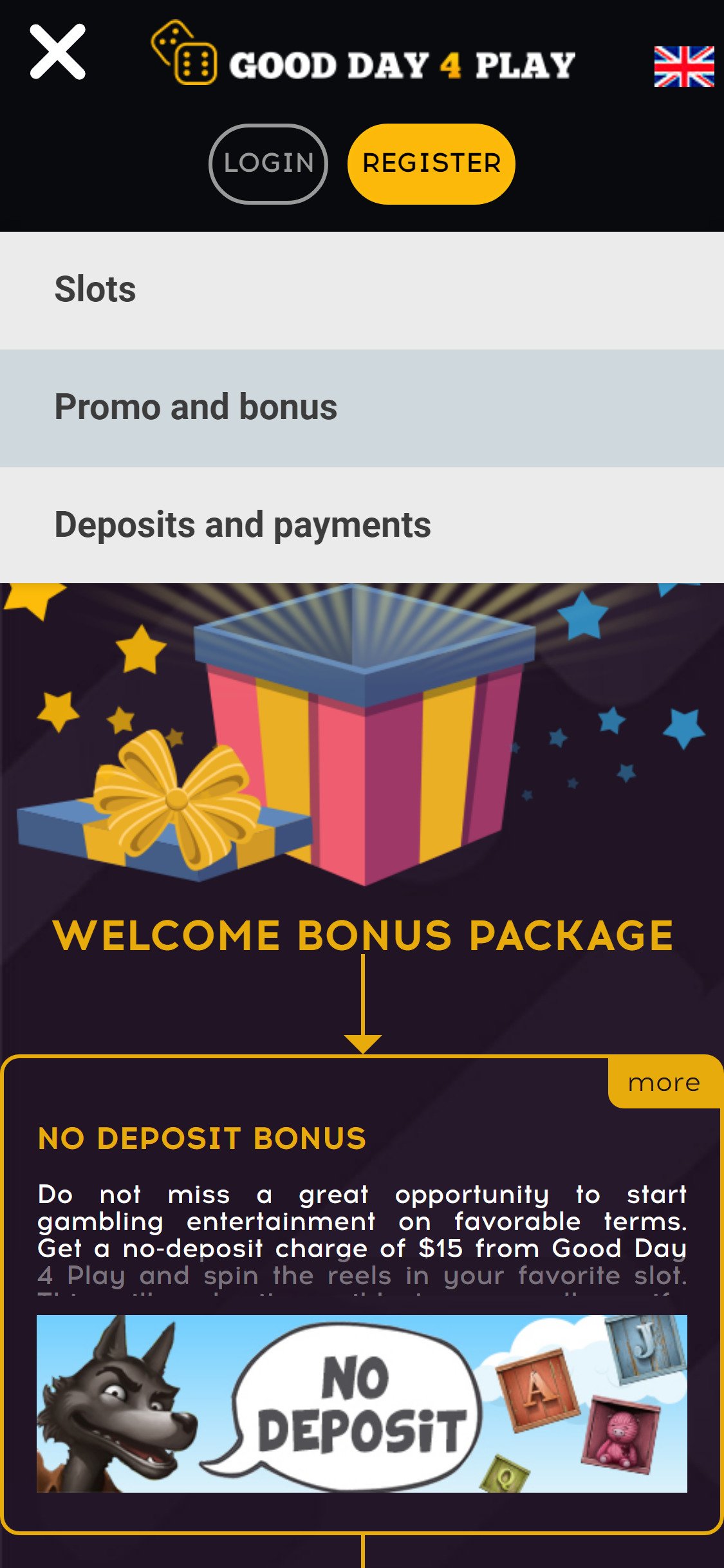 Good Day 4 Play Casino Mobile No Deposit Bonus Review