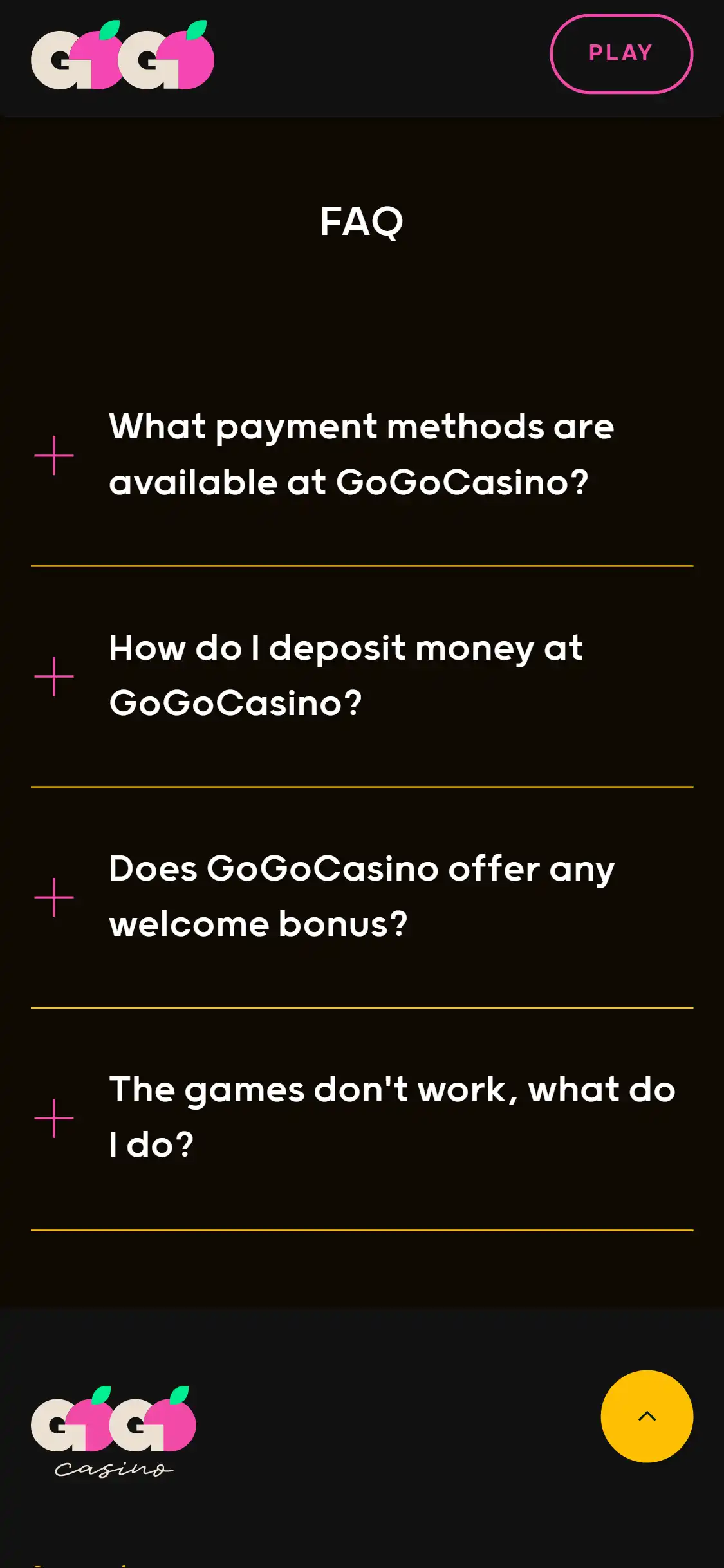 Go Go Casino Mobile Support Review