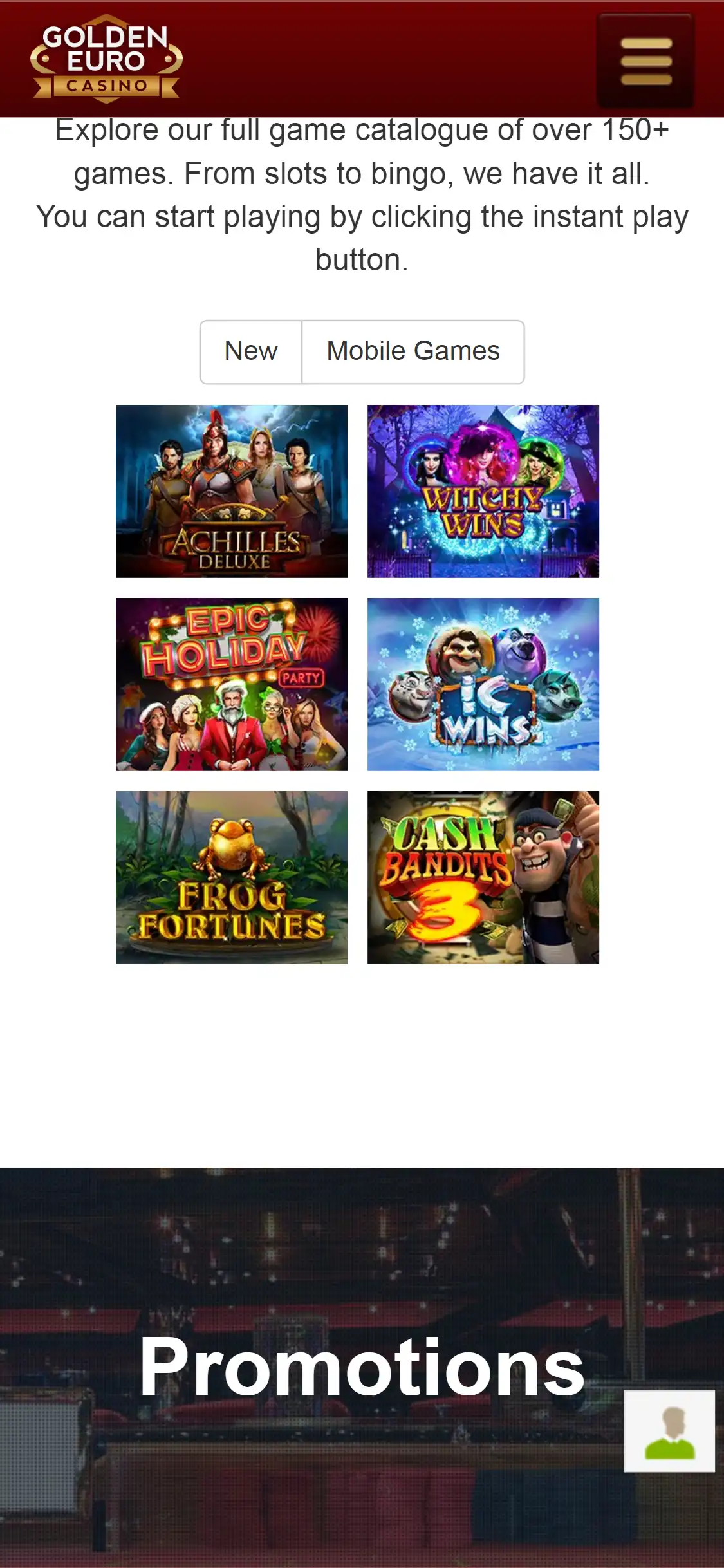 Golden Lion Casino Mobile Games Review