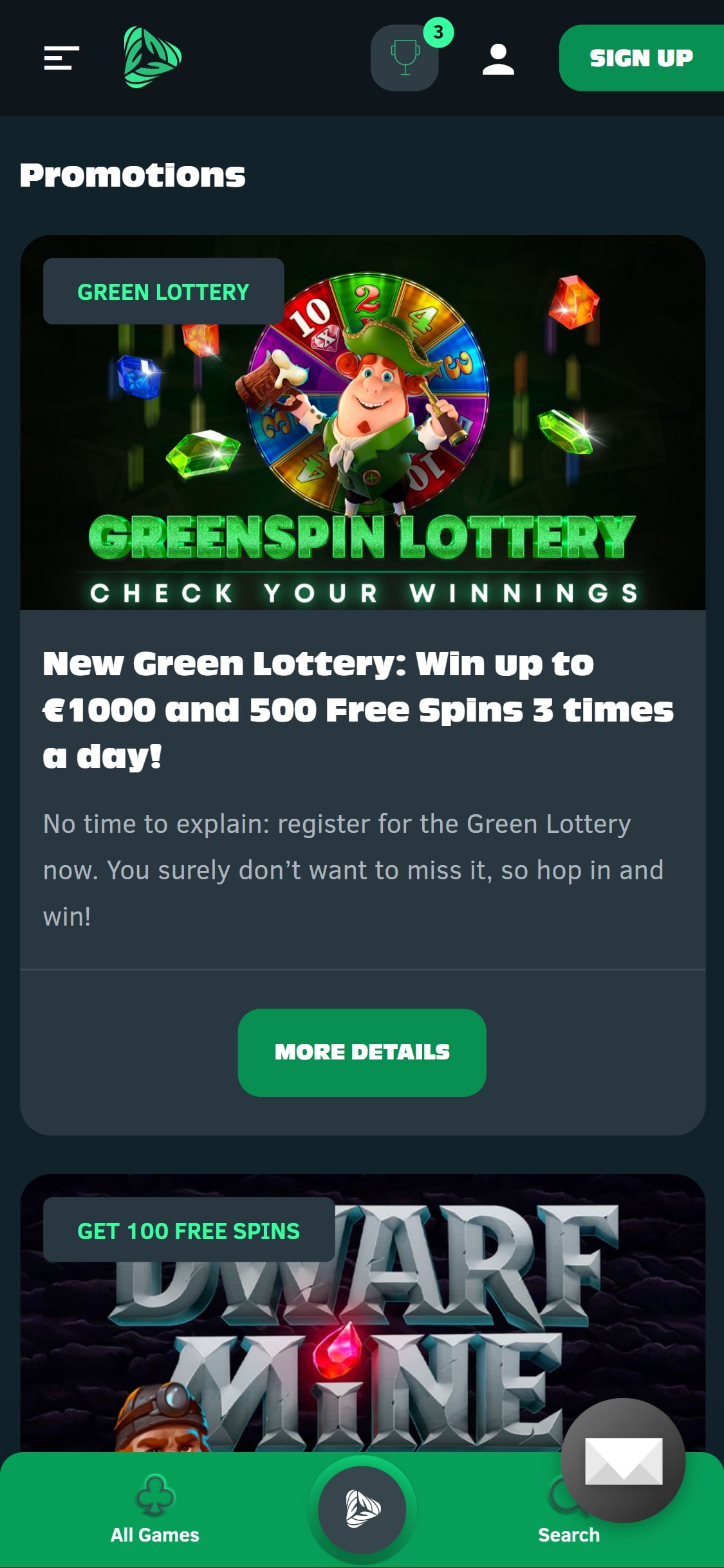 Greenspin Casino Mobile No Deposit Bonus Review