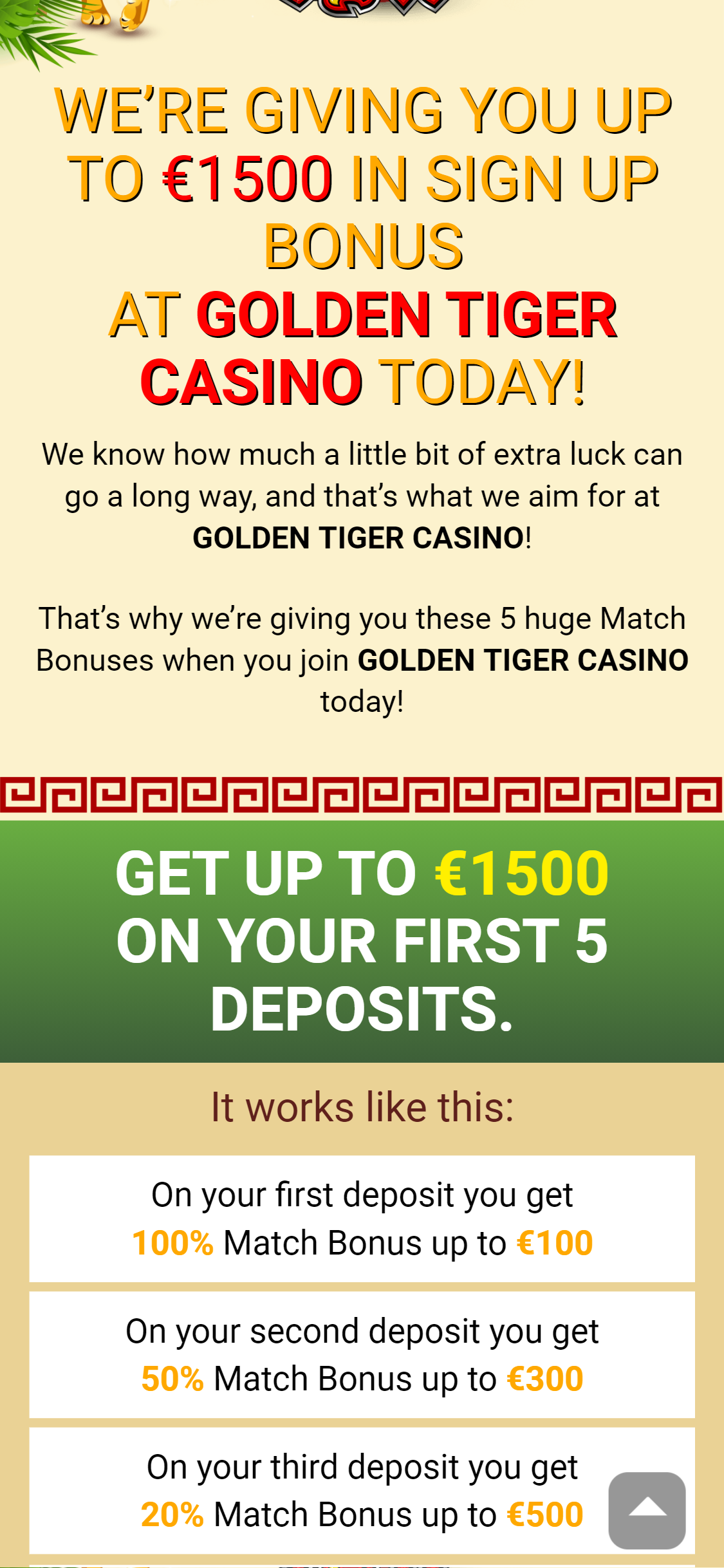 Golden Tiger Casino Mobile No Deposit Bonus Review