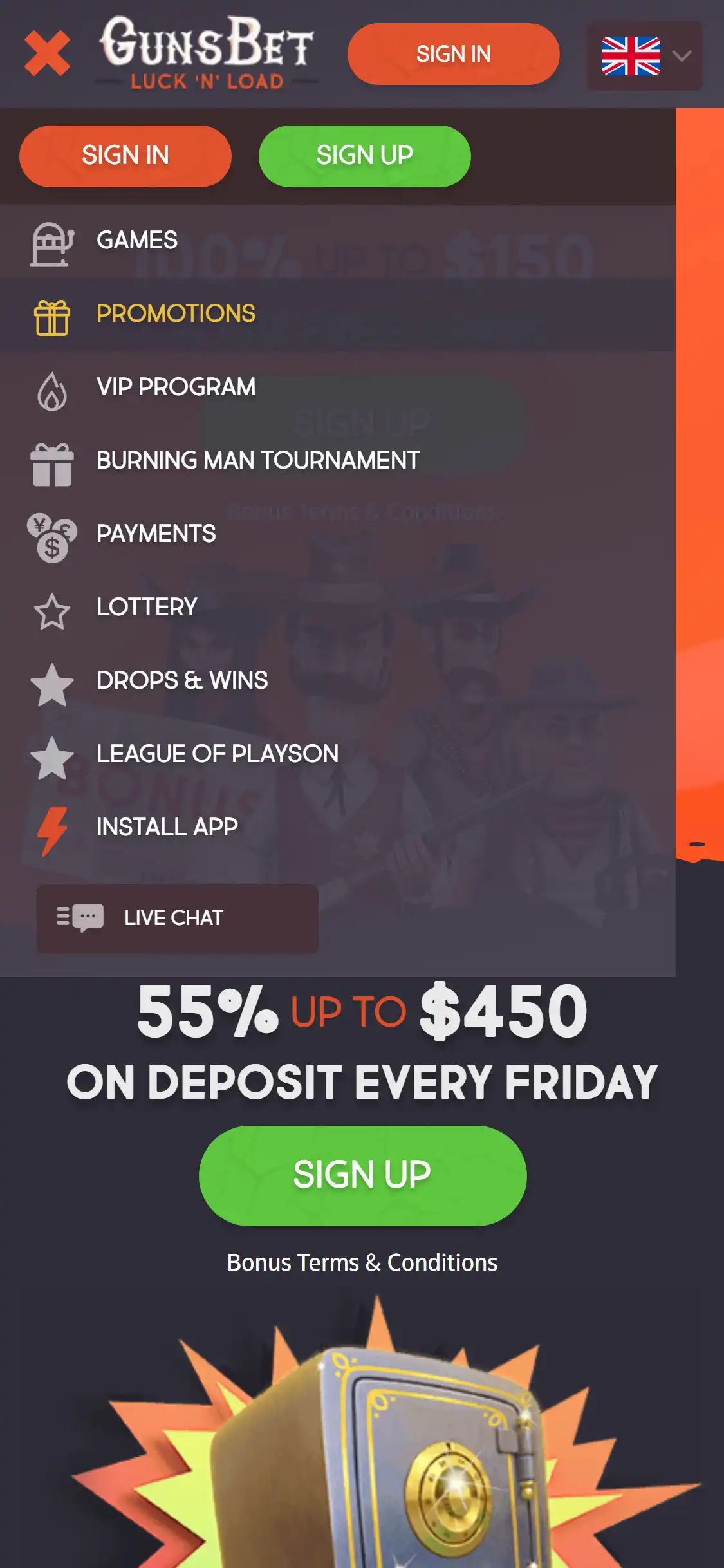Guns Bet Casino Mobile Login Review