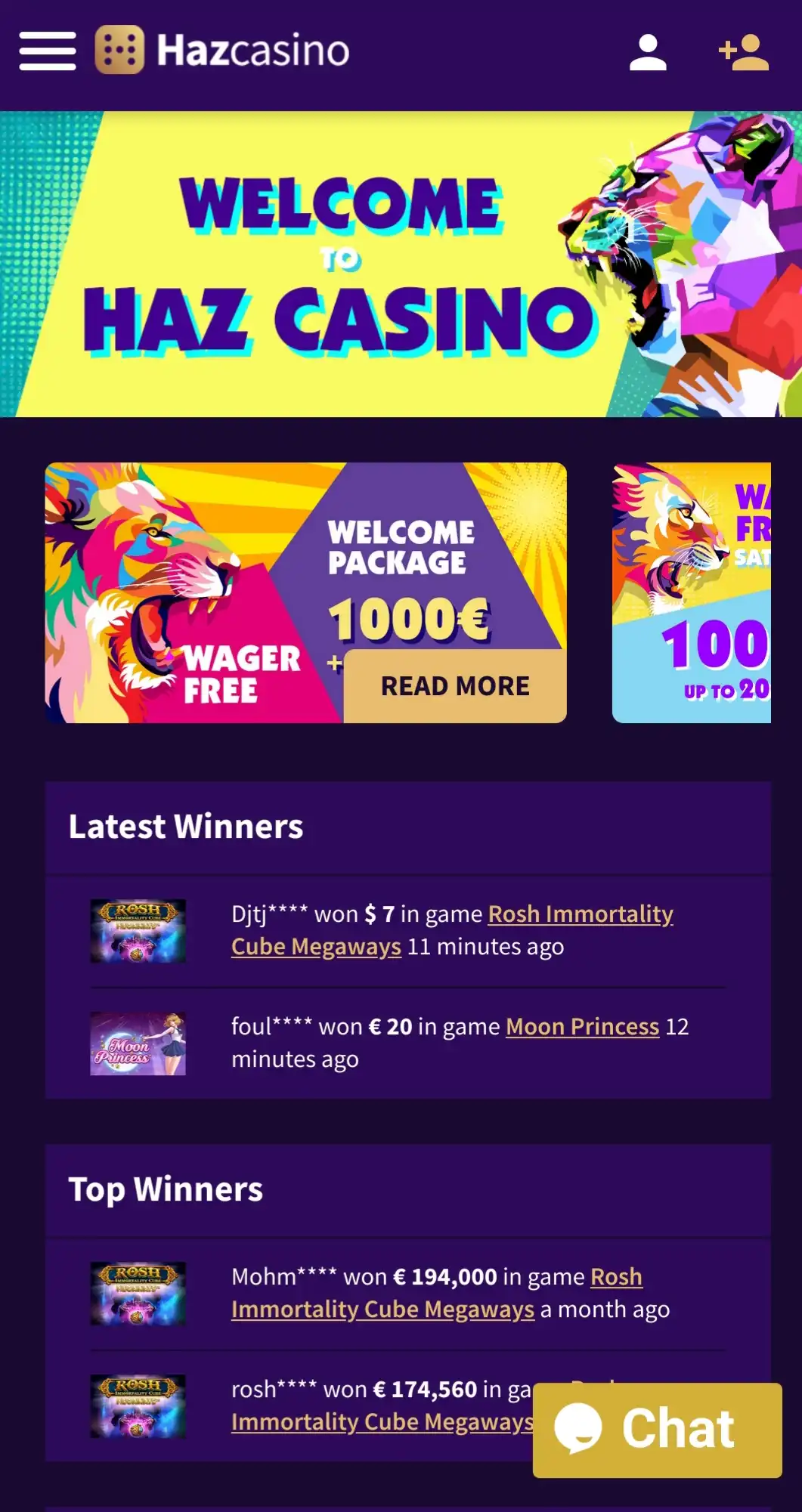 Haz Casino Mobile Review