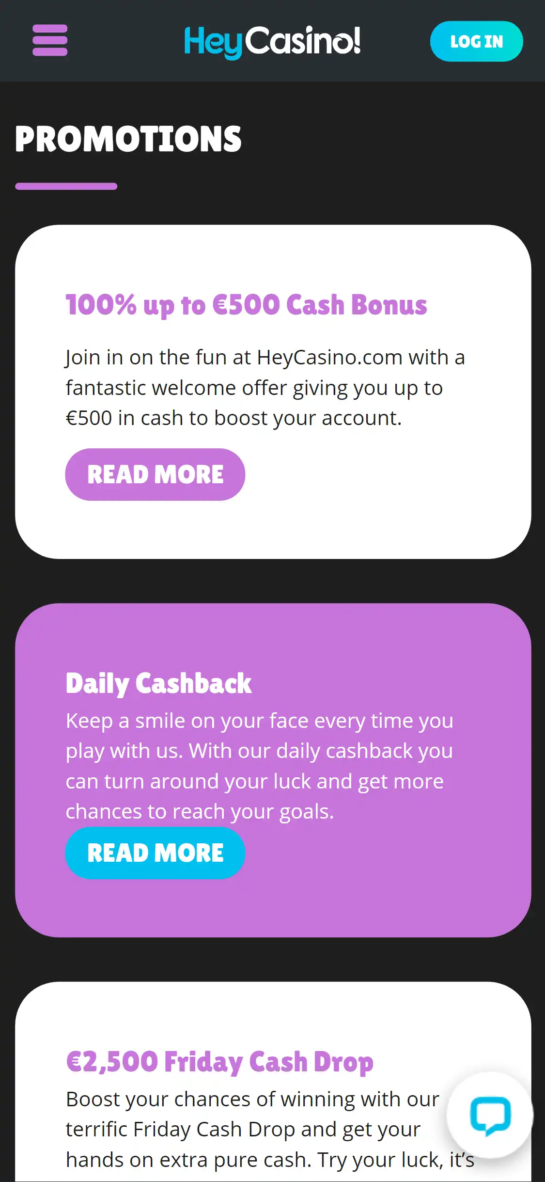 HeyCasino! Mobile No Deposit Bonus Review