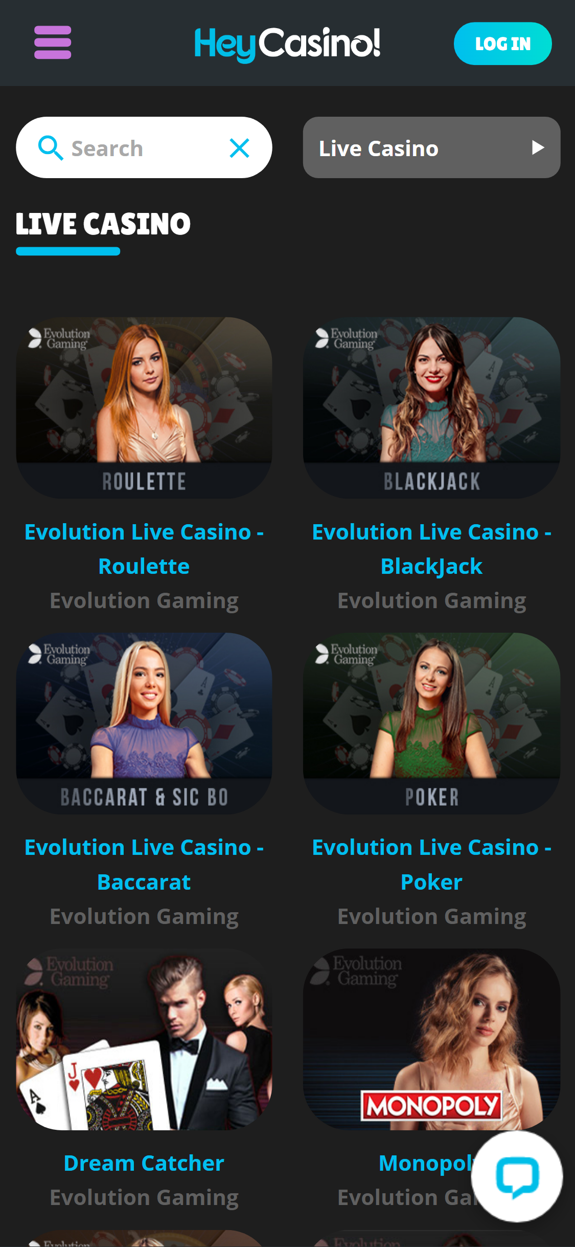 HeyCasino! Mobile Live Dealer Games Review