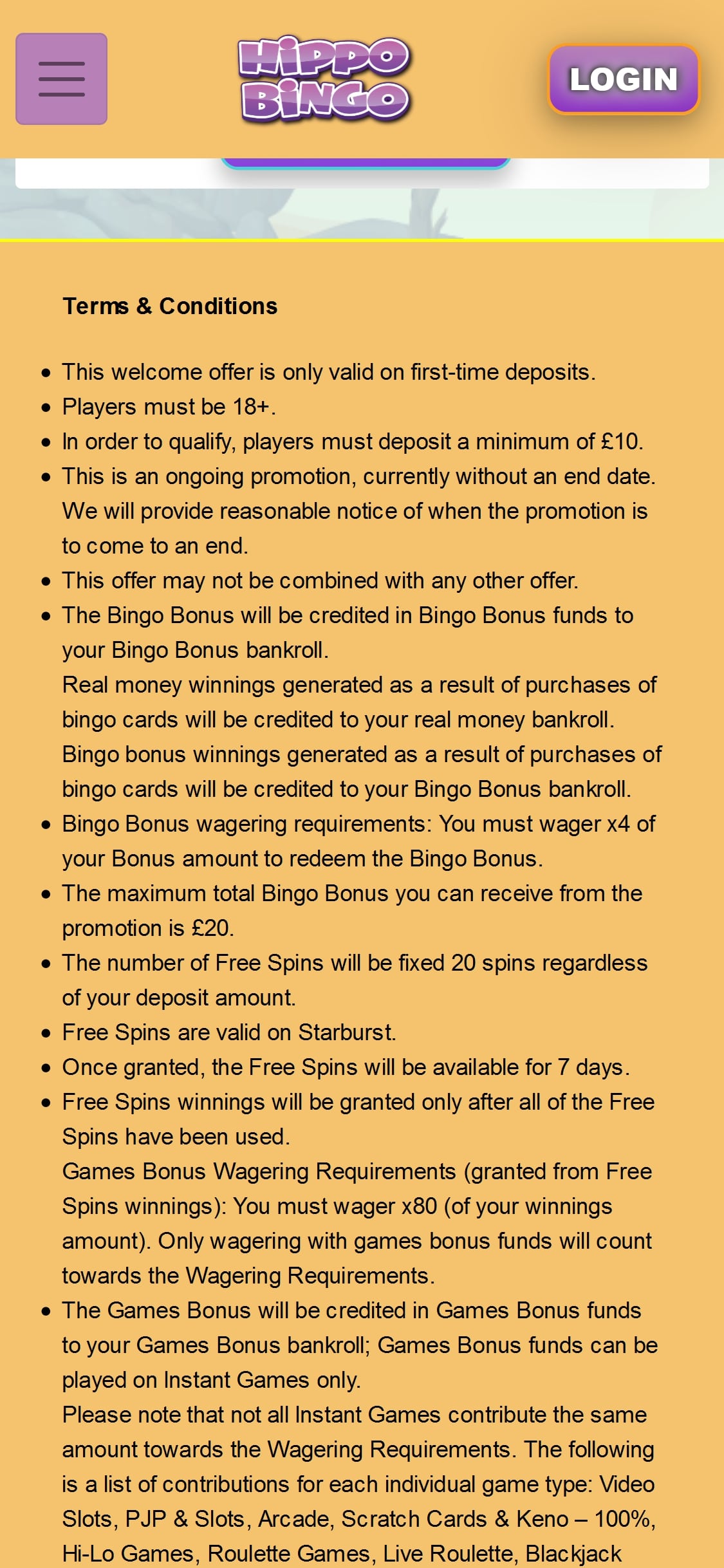 Hippo Bingo Casino Mobile No Deposit Bonus Review