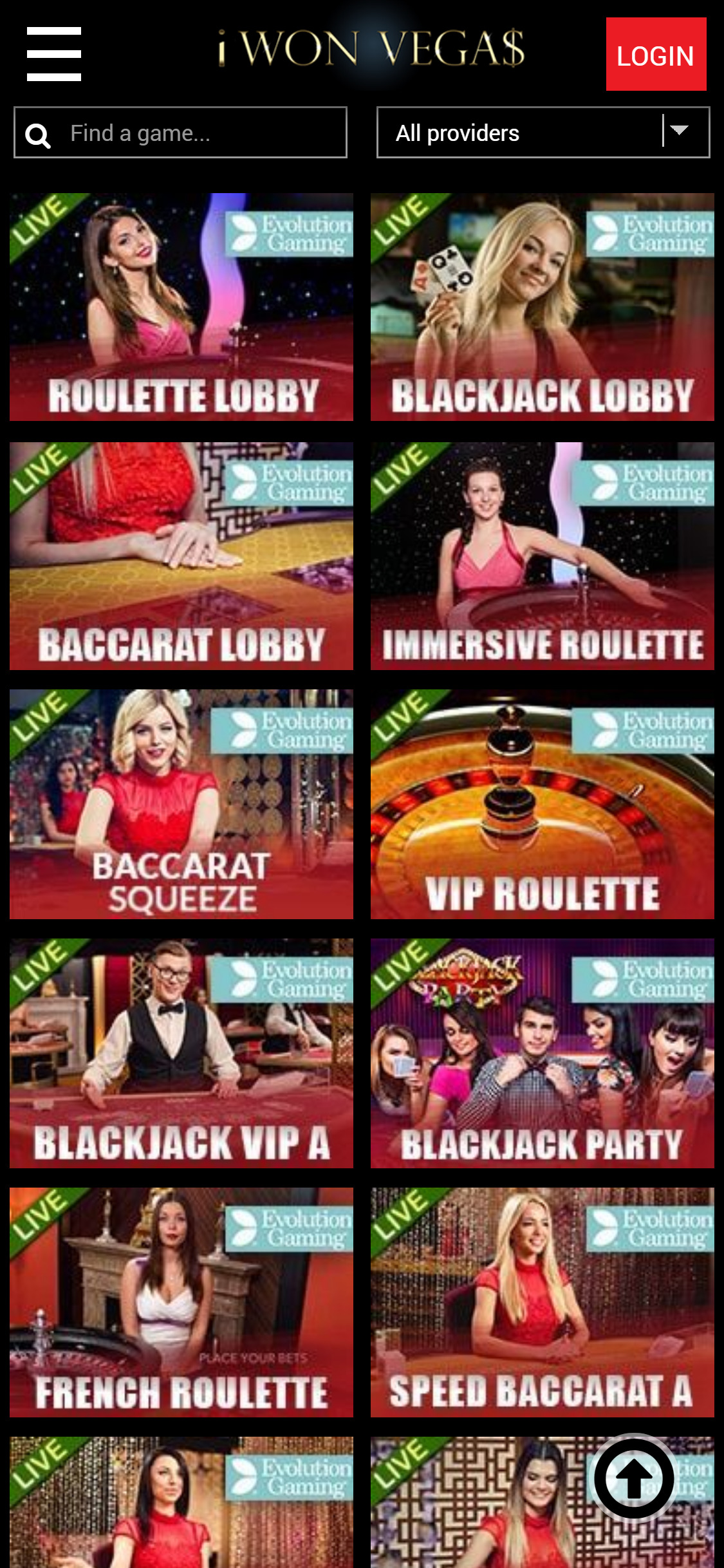 iWonVegas Casino Mobile Live Dealer Games Review