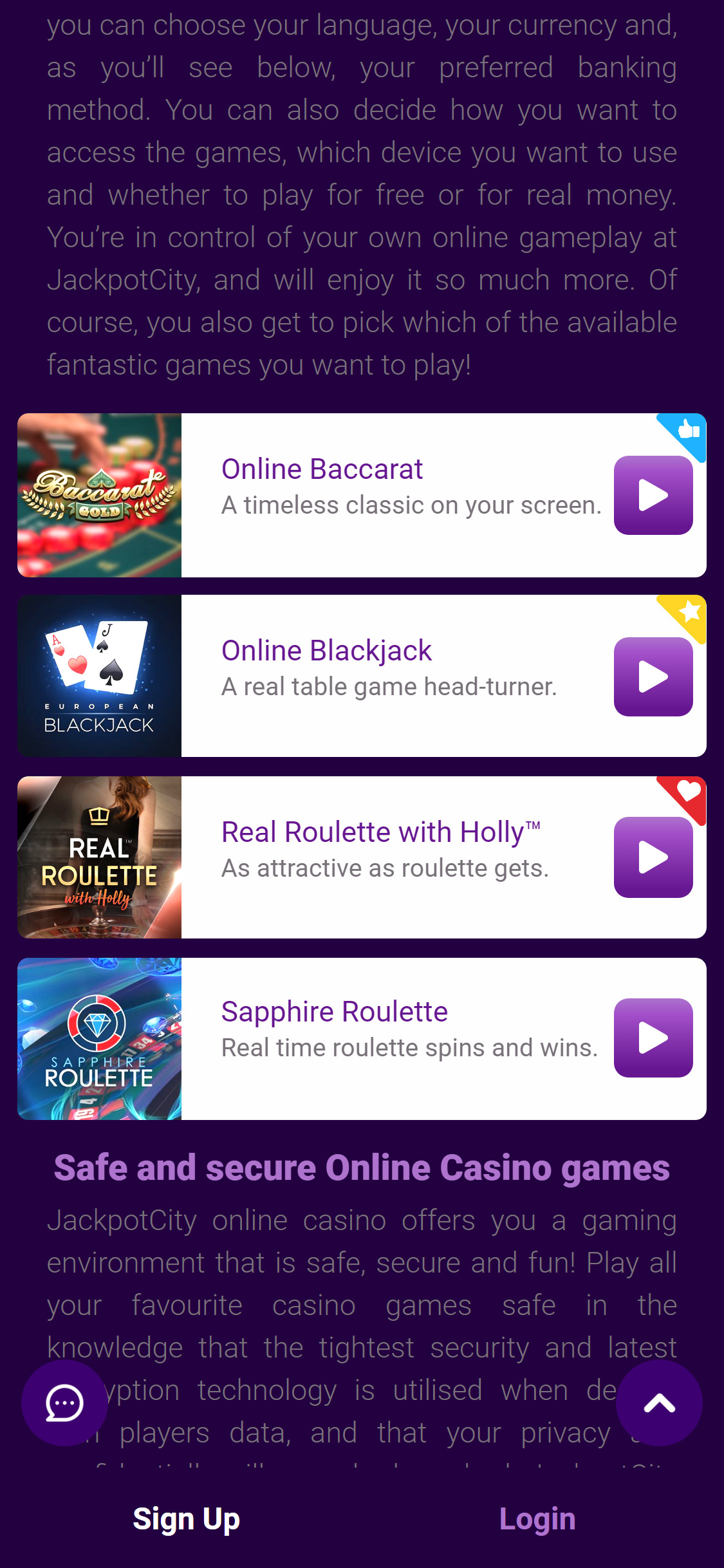 JackpotCity Casino Mobile Games Review