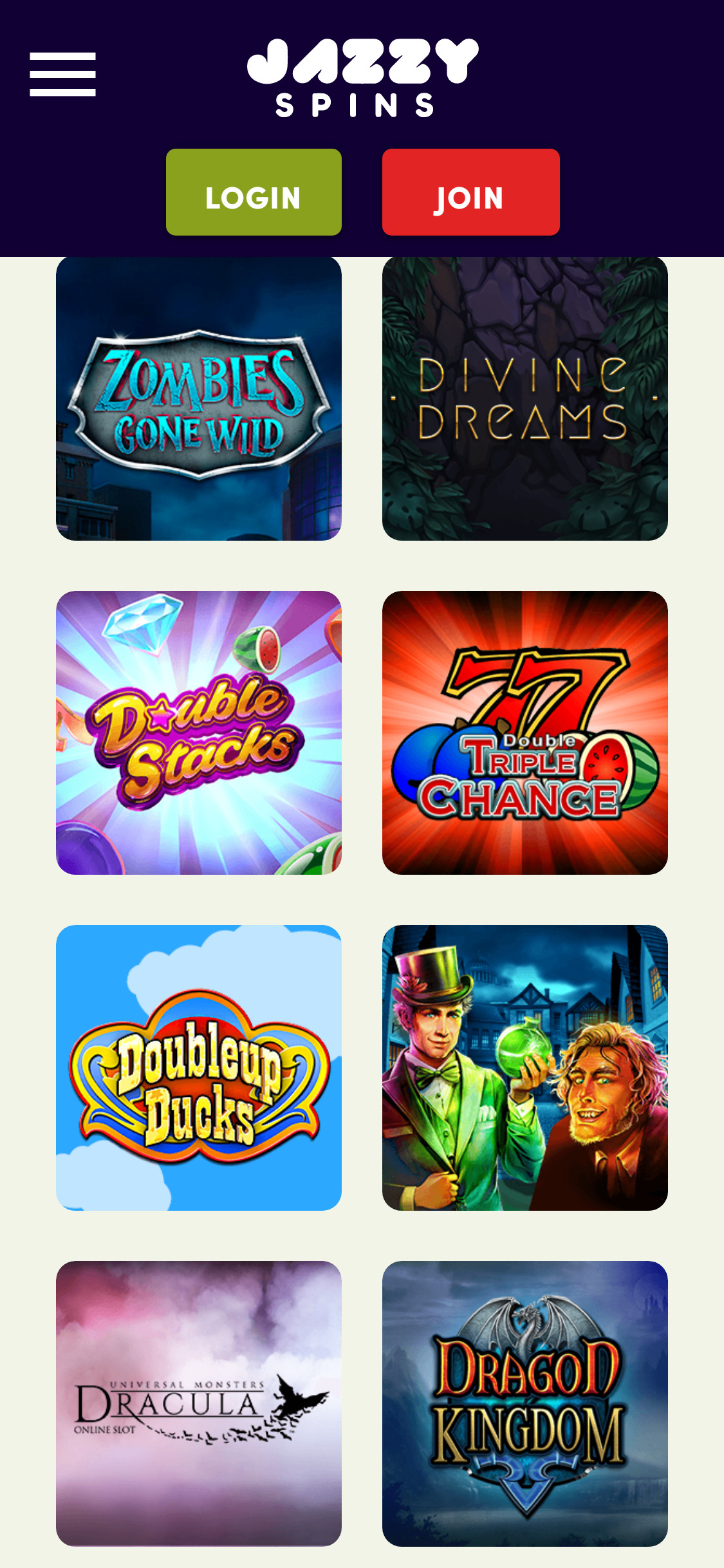 Jazzy Spins Casino Mobile Games Review
