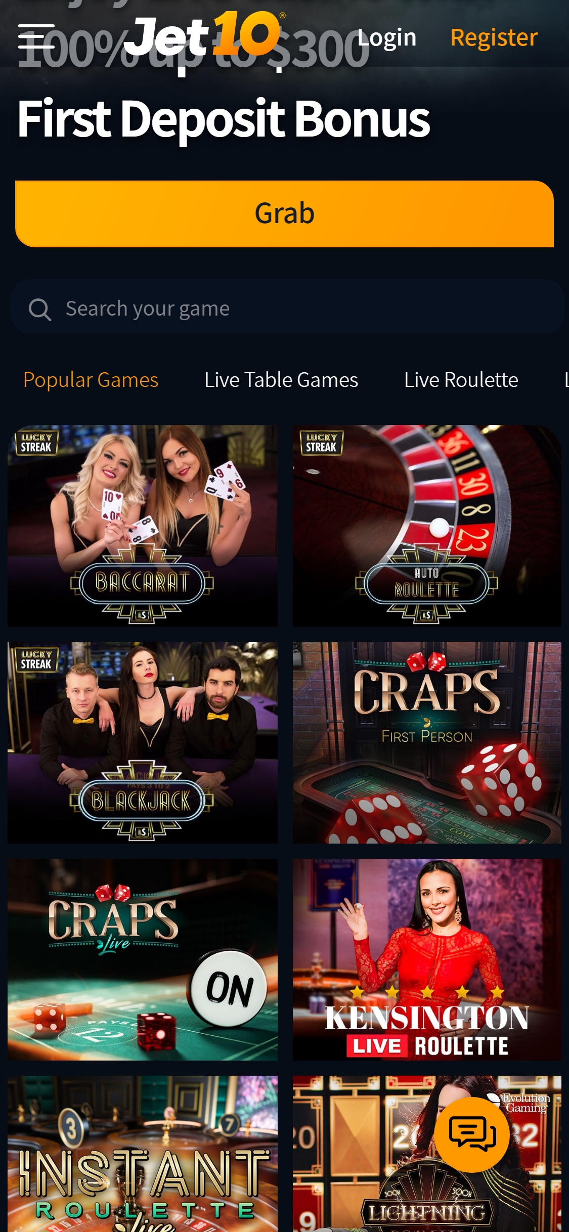 Jet10 Casino Mobile Live Dealer Games Review