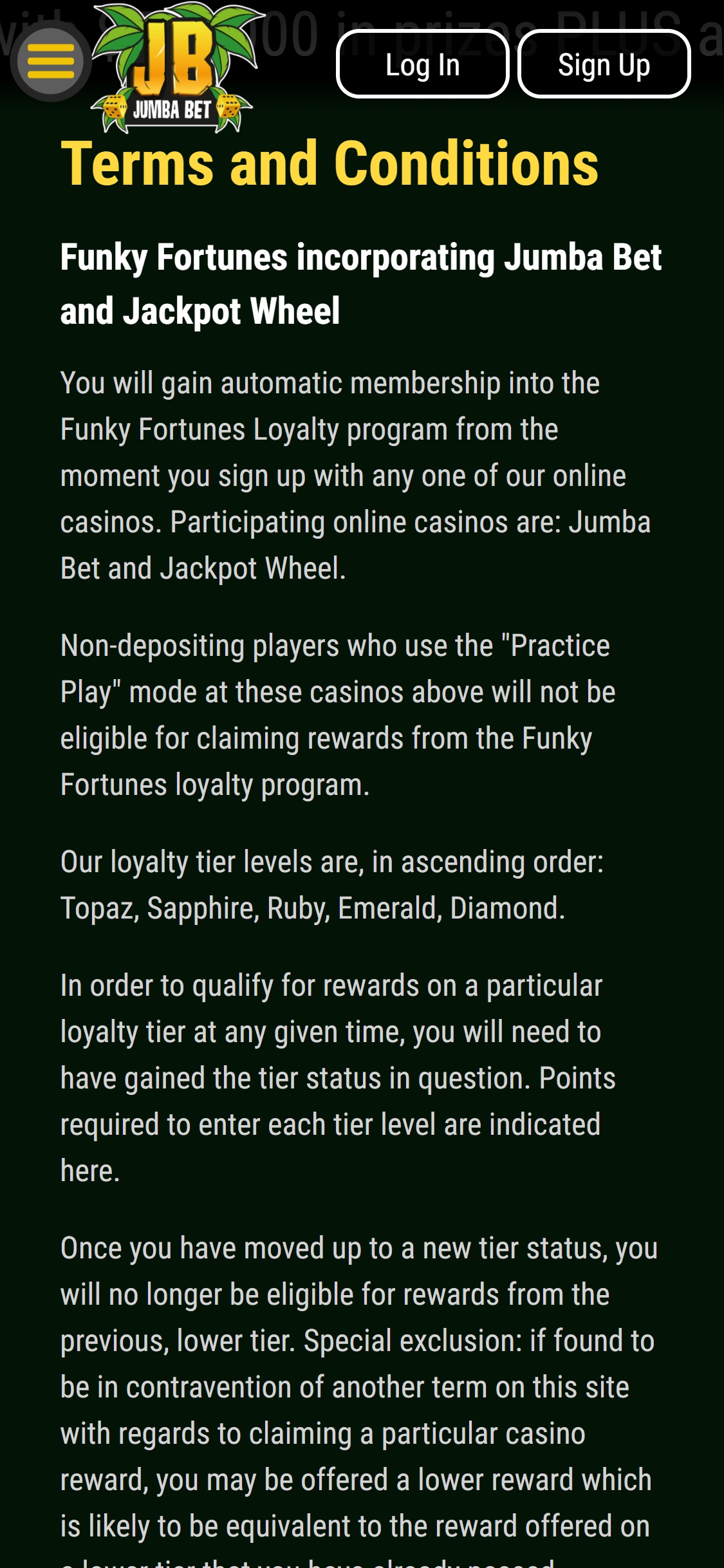 Jumba Bet Casino Mobile Support Review