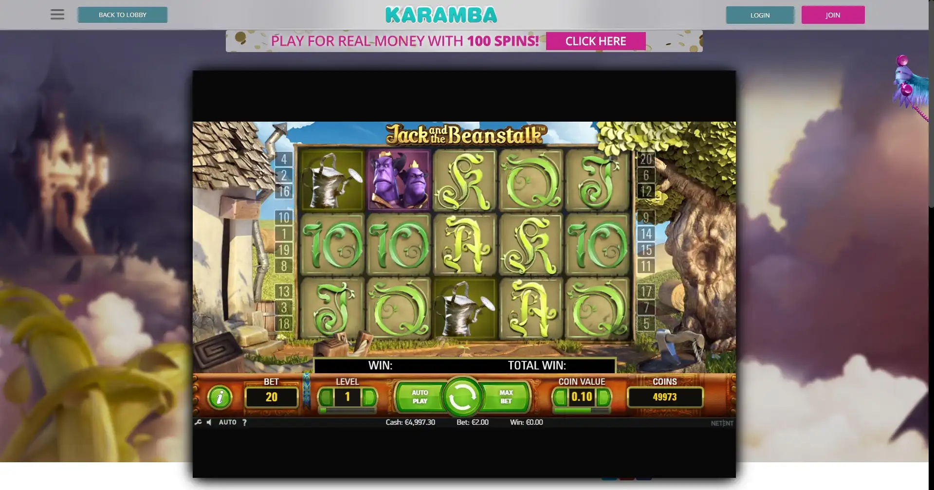 Karamba Casino Slot Games