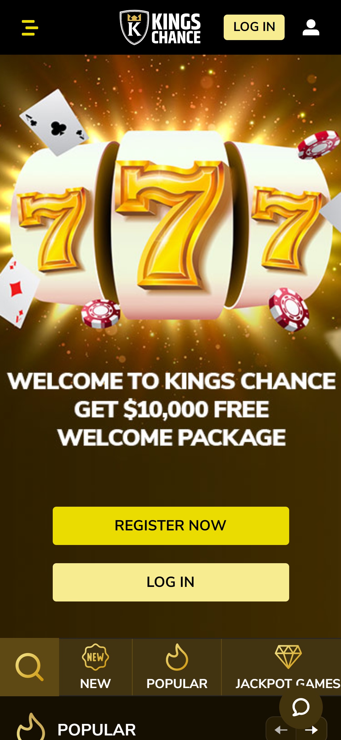 Kings Chance Casino Mobile Review