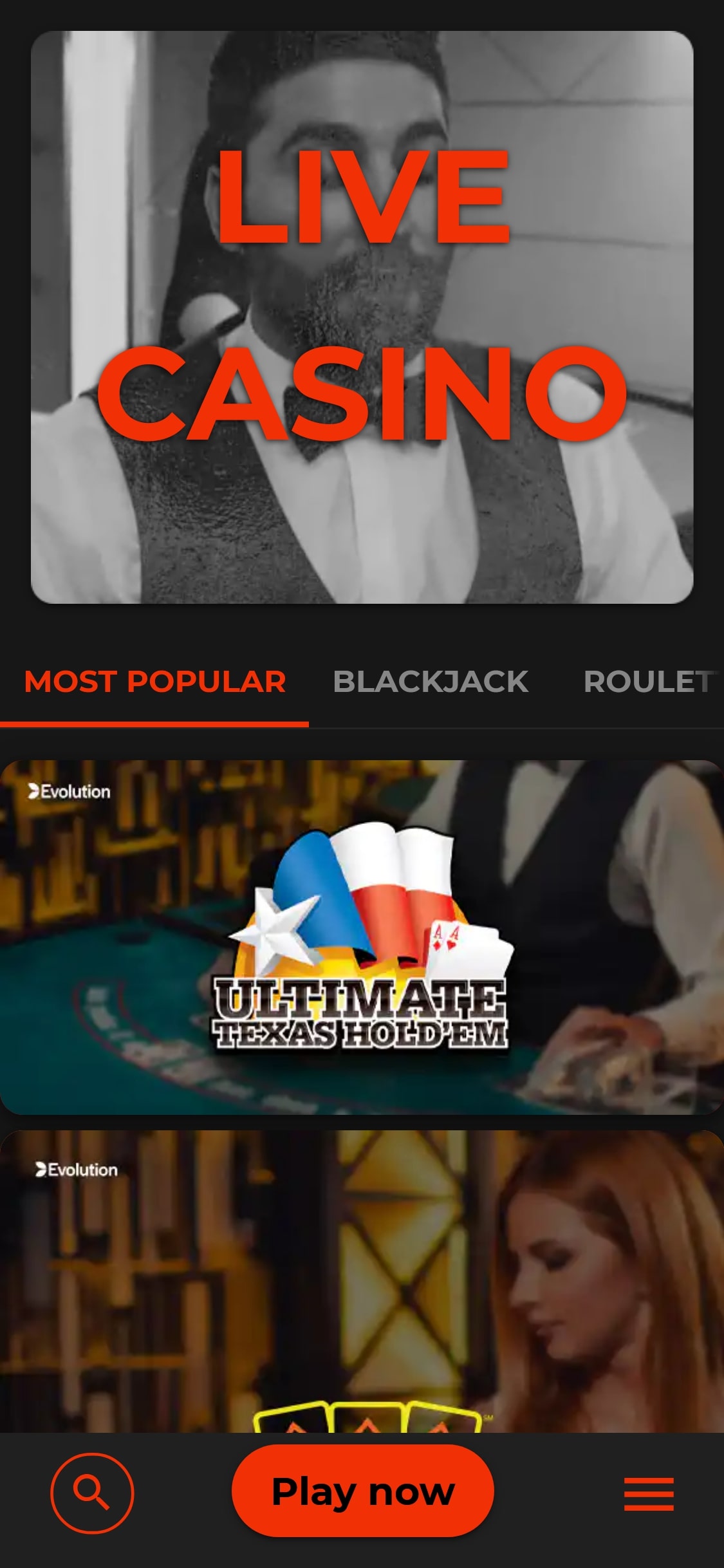 Klirr Casino Mobile Live Dealer Games Review