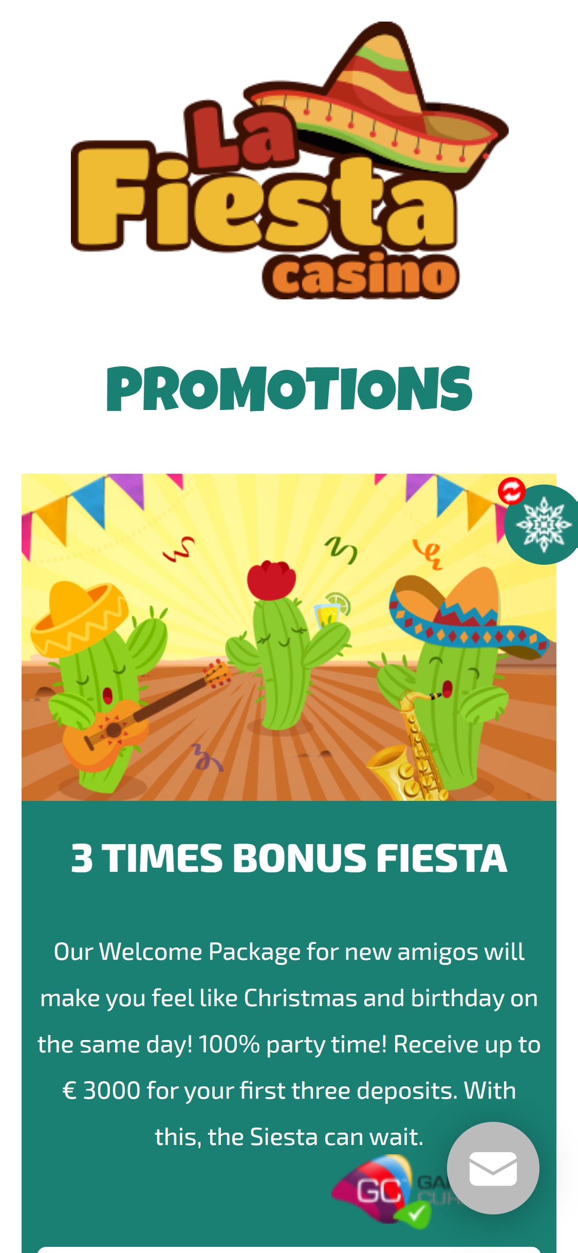 Casino La Fiesta Mobile No Deposit Bonus Review