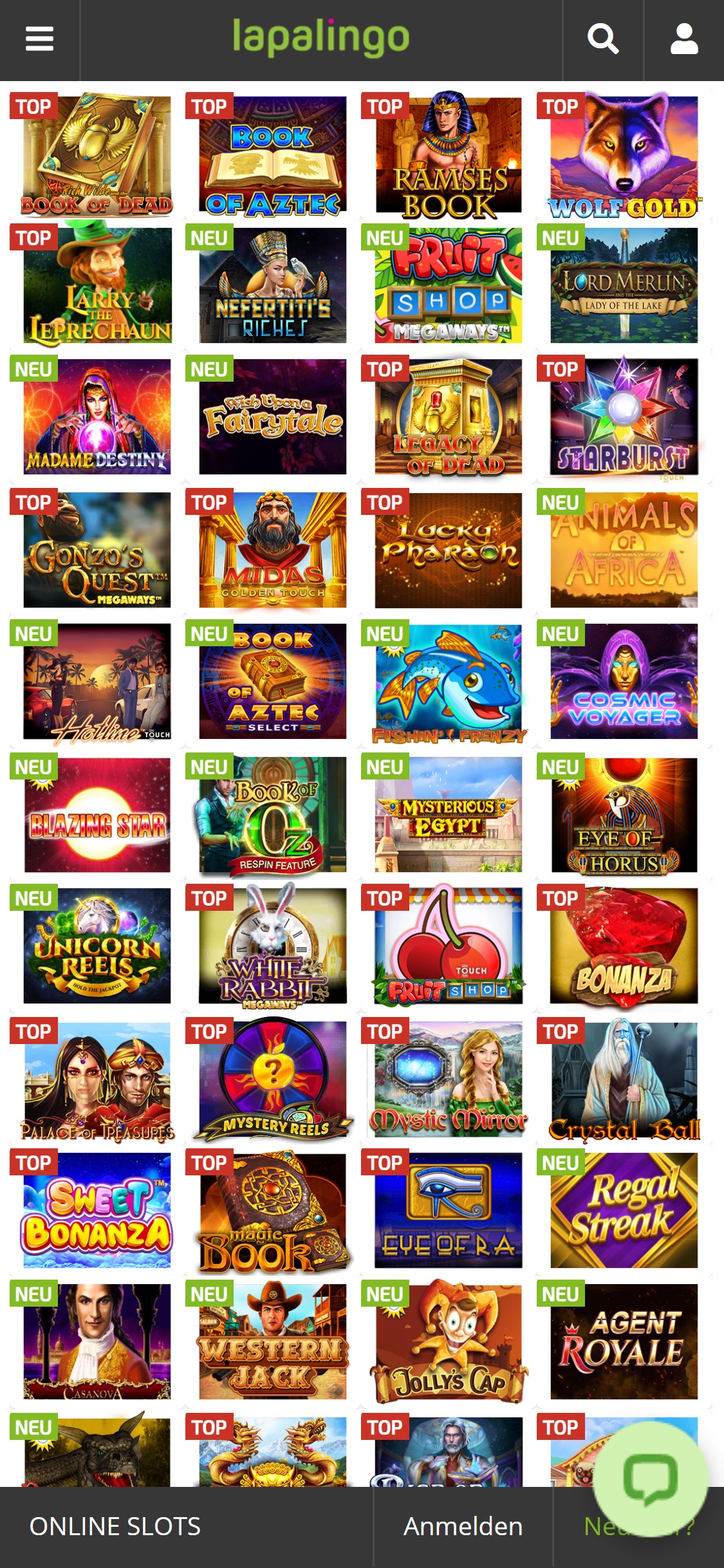 Lapalingo Casino Mobile Games Review