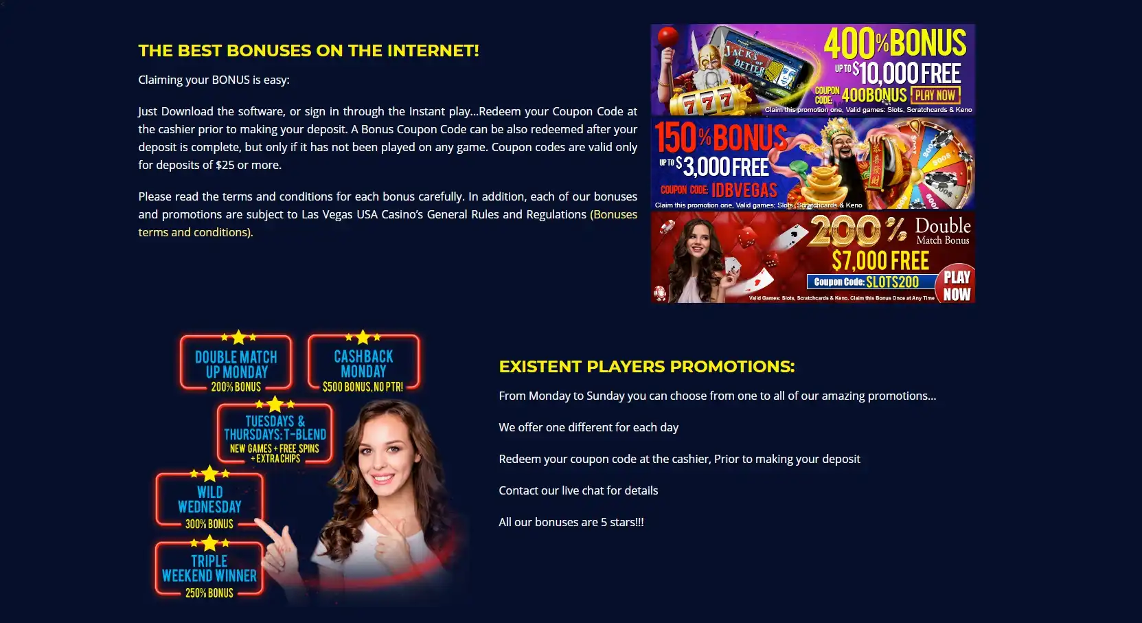 Las Vegas Casino No Deposit Bonus