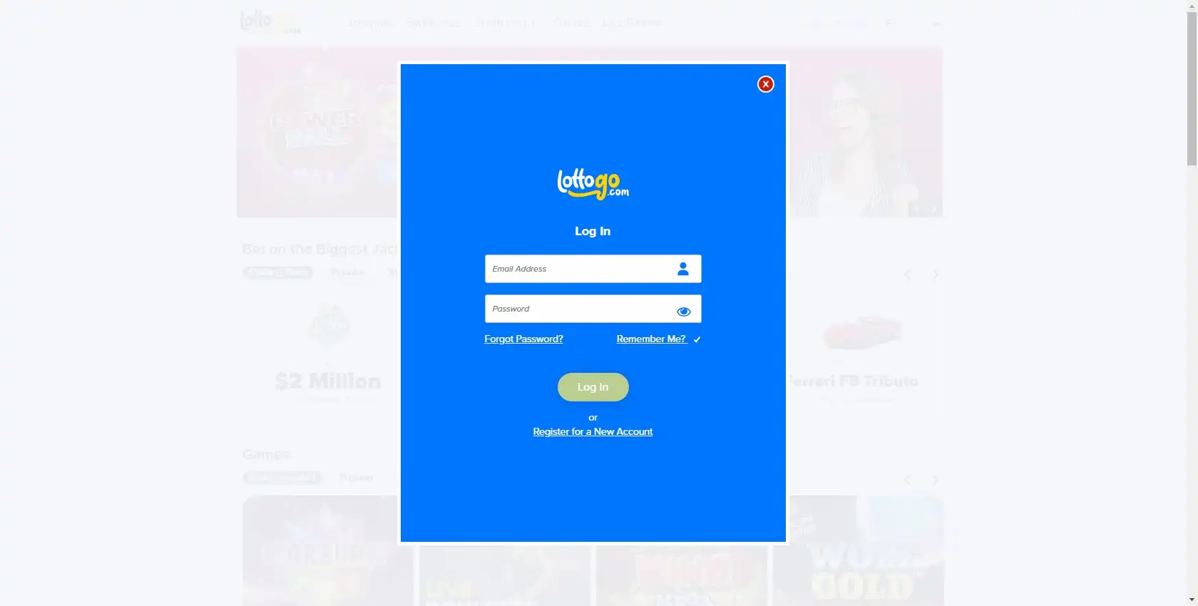 Lotto Go Casino Login