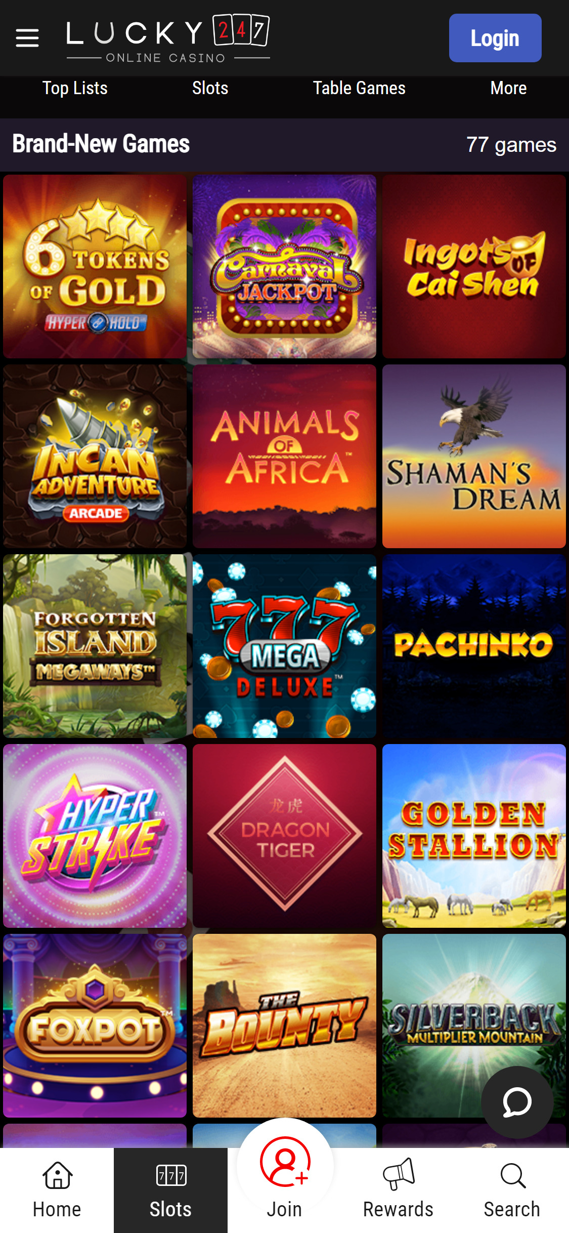 Lucky247 Casino Mobile Games Review