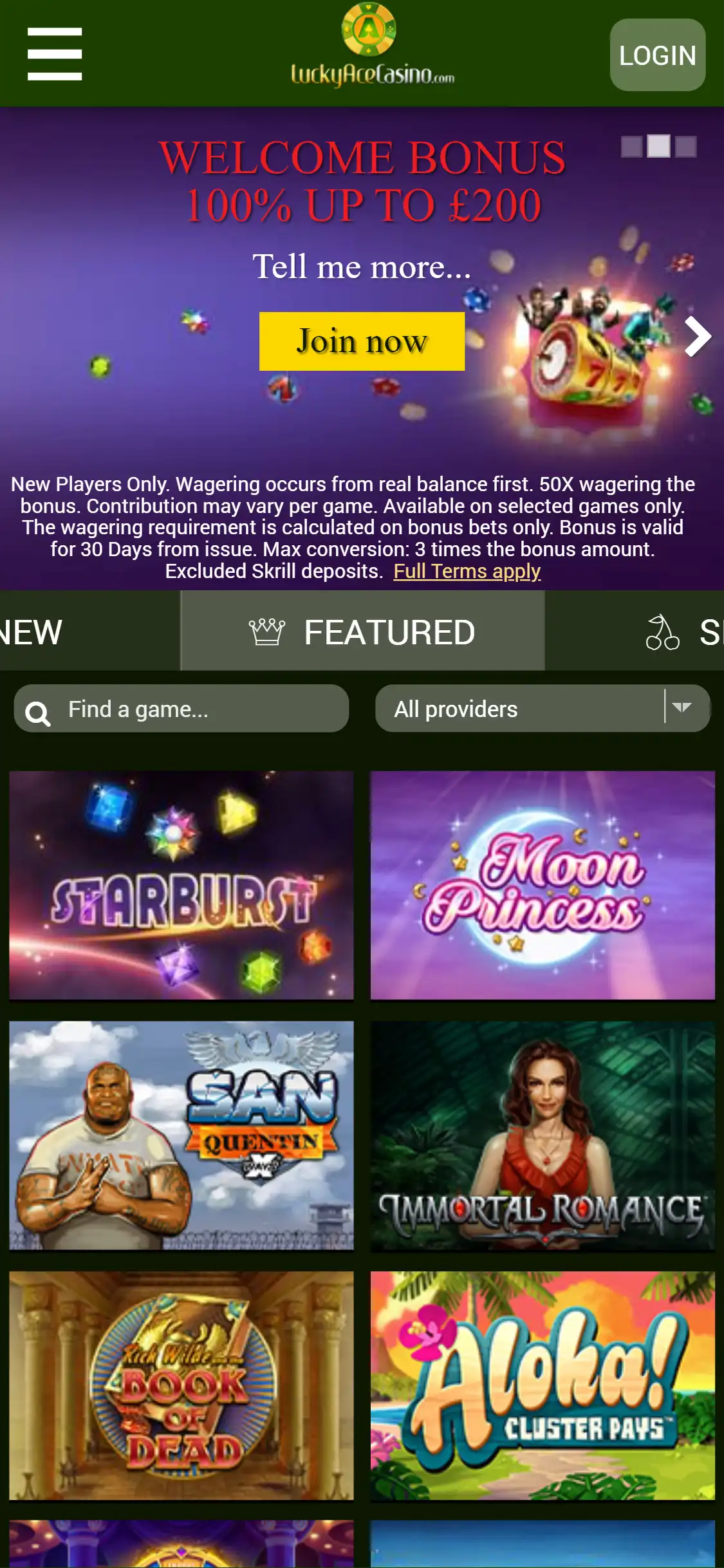 Lucky Ace Casino Mobile Review