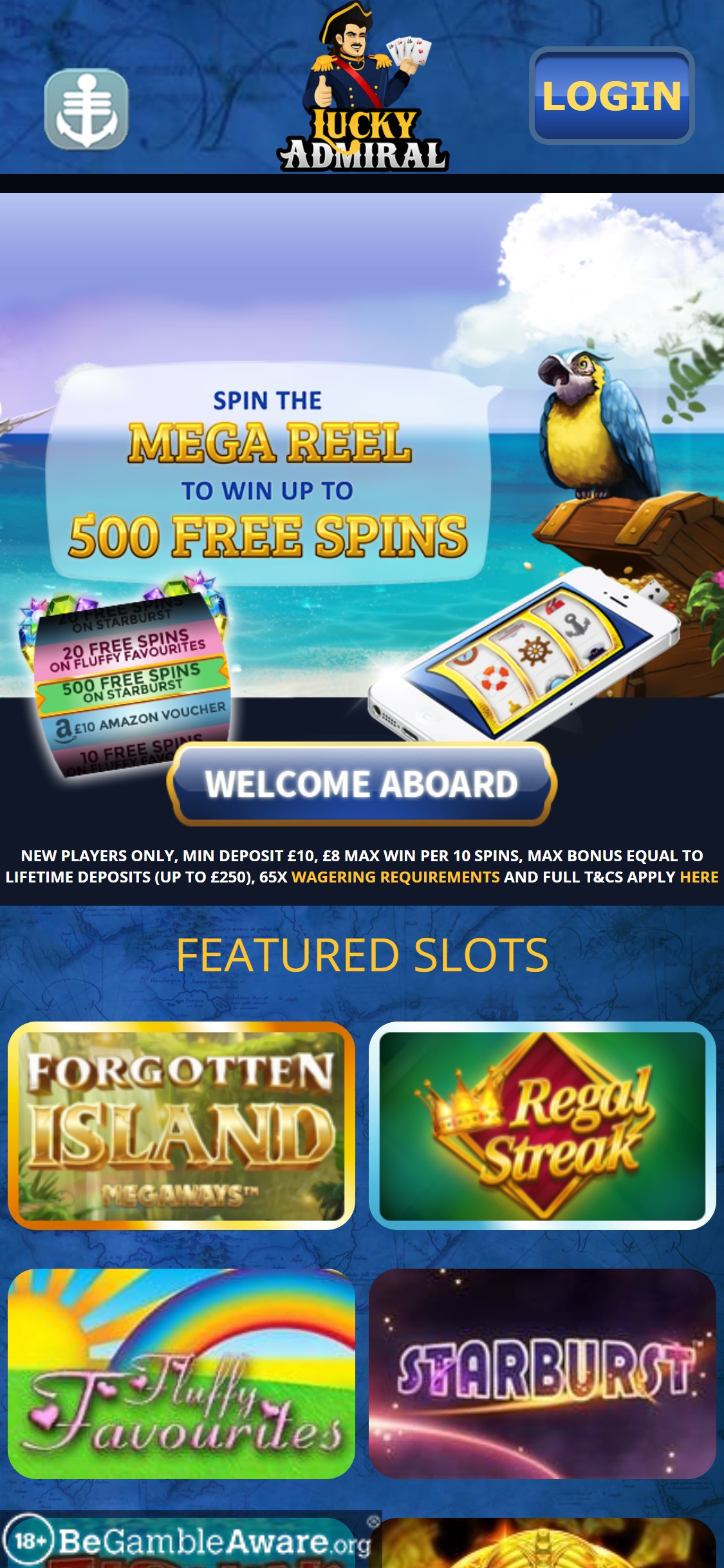Lucky Admiral Casino Mobile Review