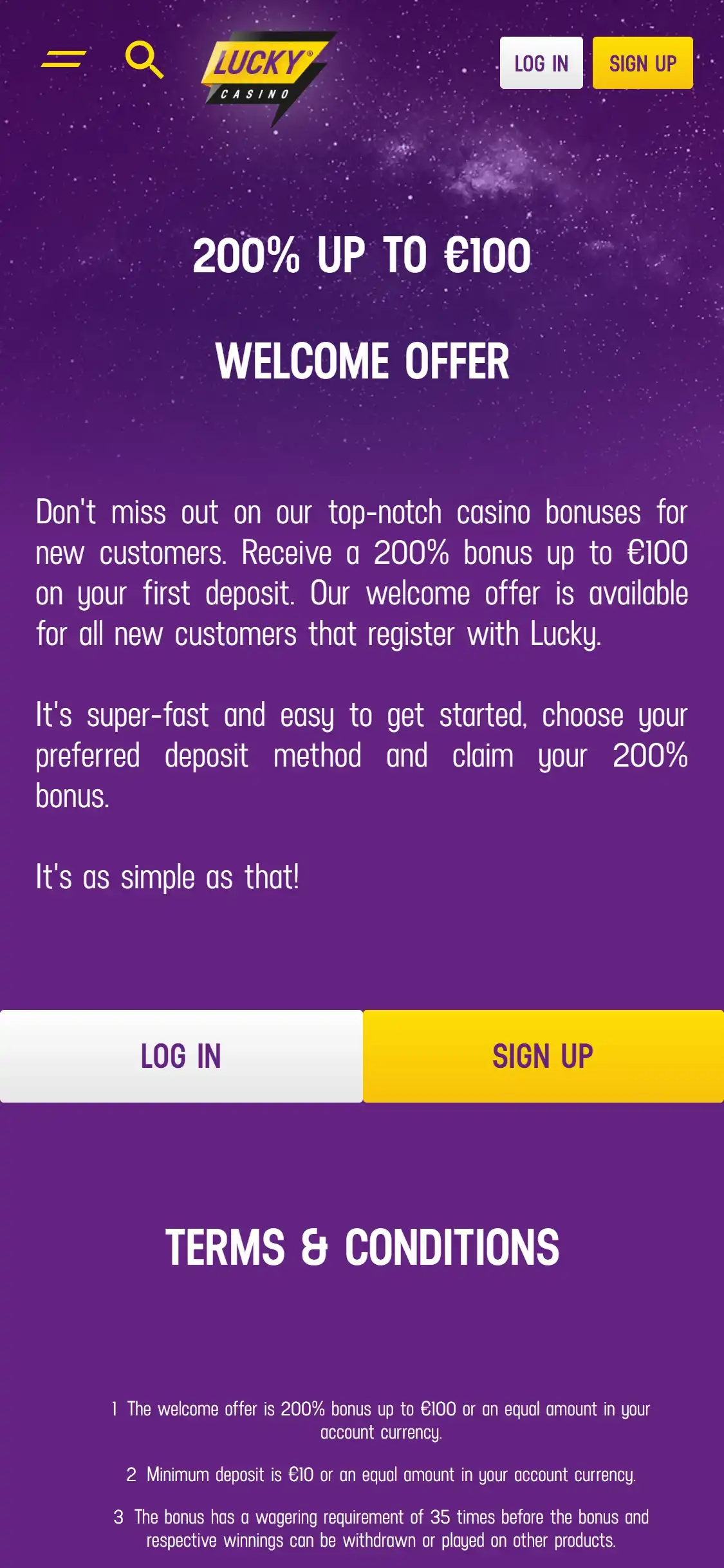 Lucky Casino Mobile No Deposit Bonus Review