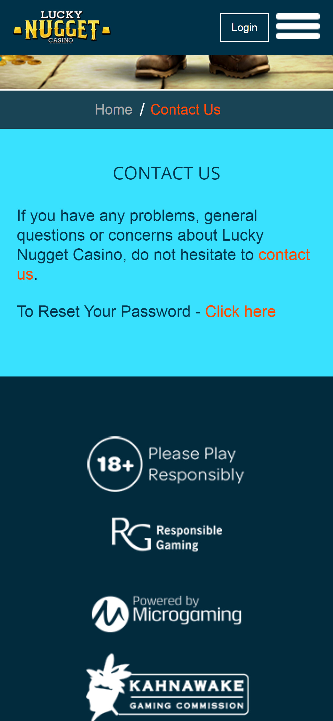 Lucky Nugget Casino Mobile Support Review