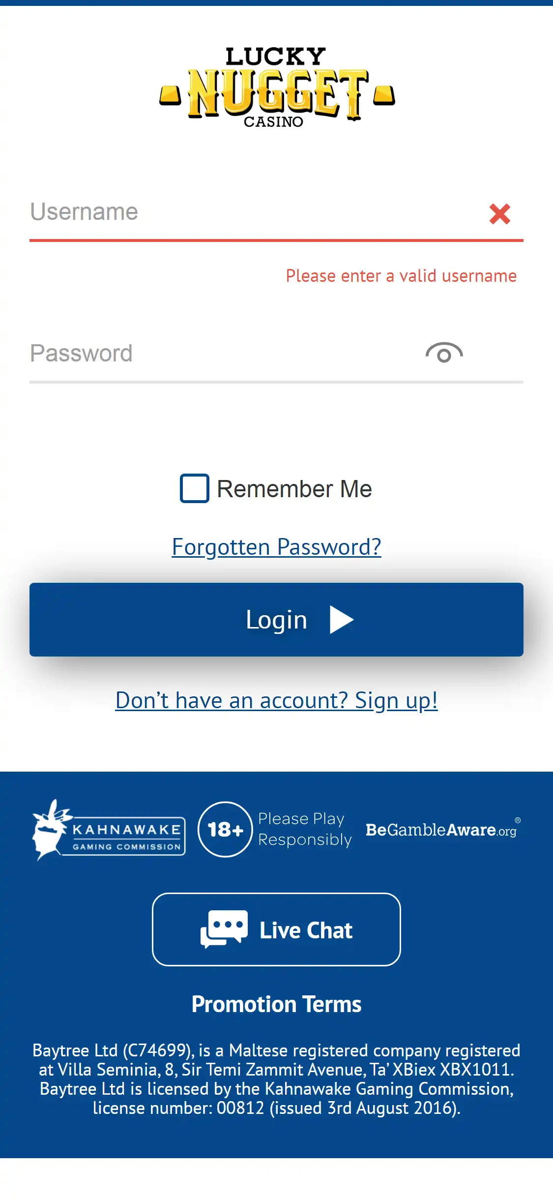 Lucky Nugget Casino Mobile Login Review