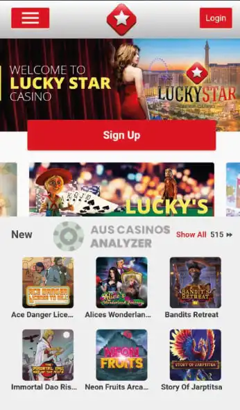 Lucky Star Casino Mobile Games Review