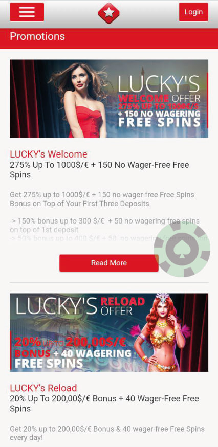 Lucky Star Casino Mobile Games Review