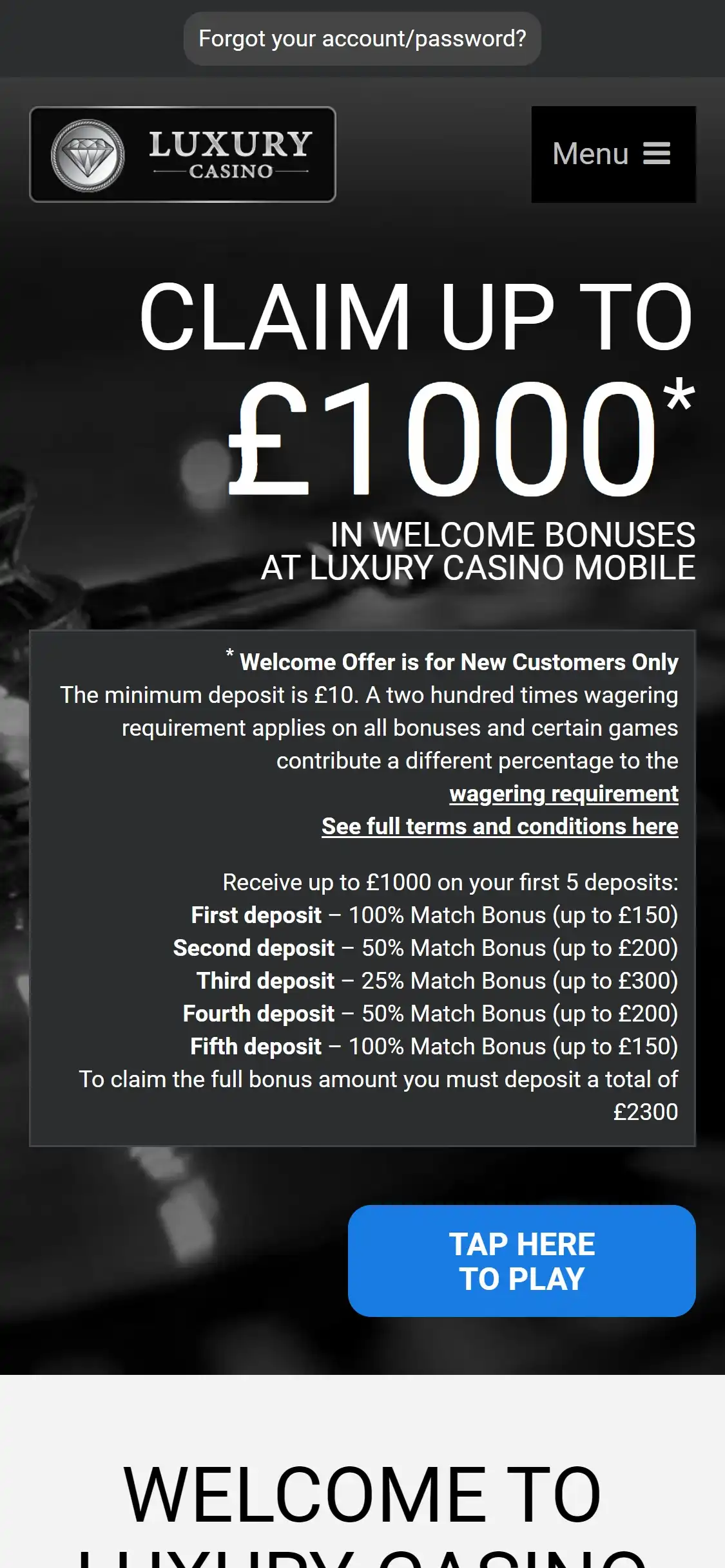 Luxury Casino Mobile Review