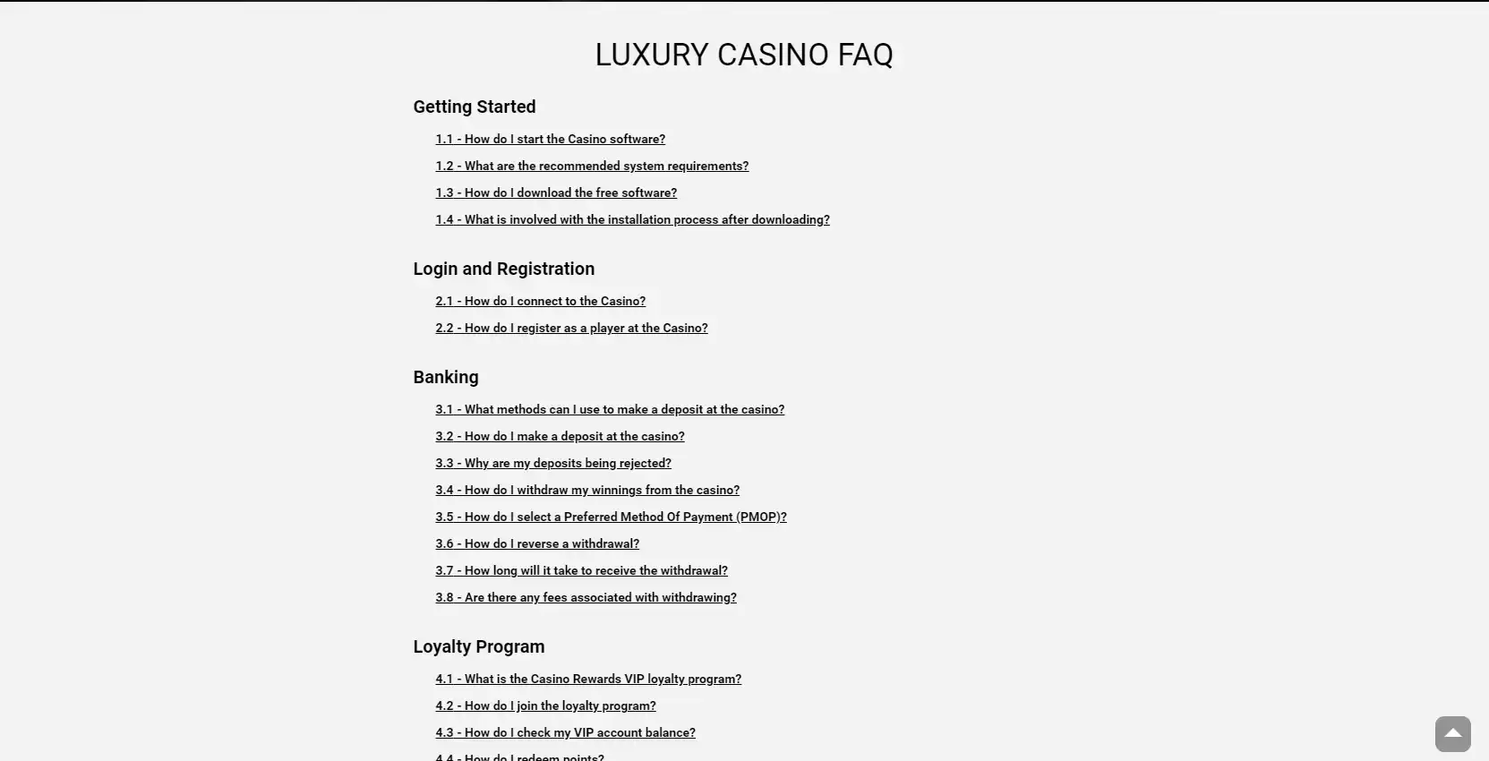 Luxury Casino Support