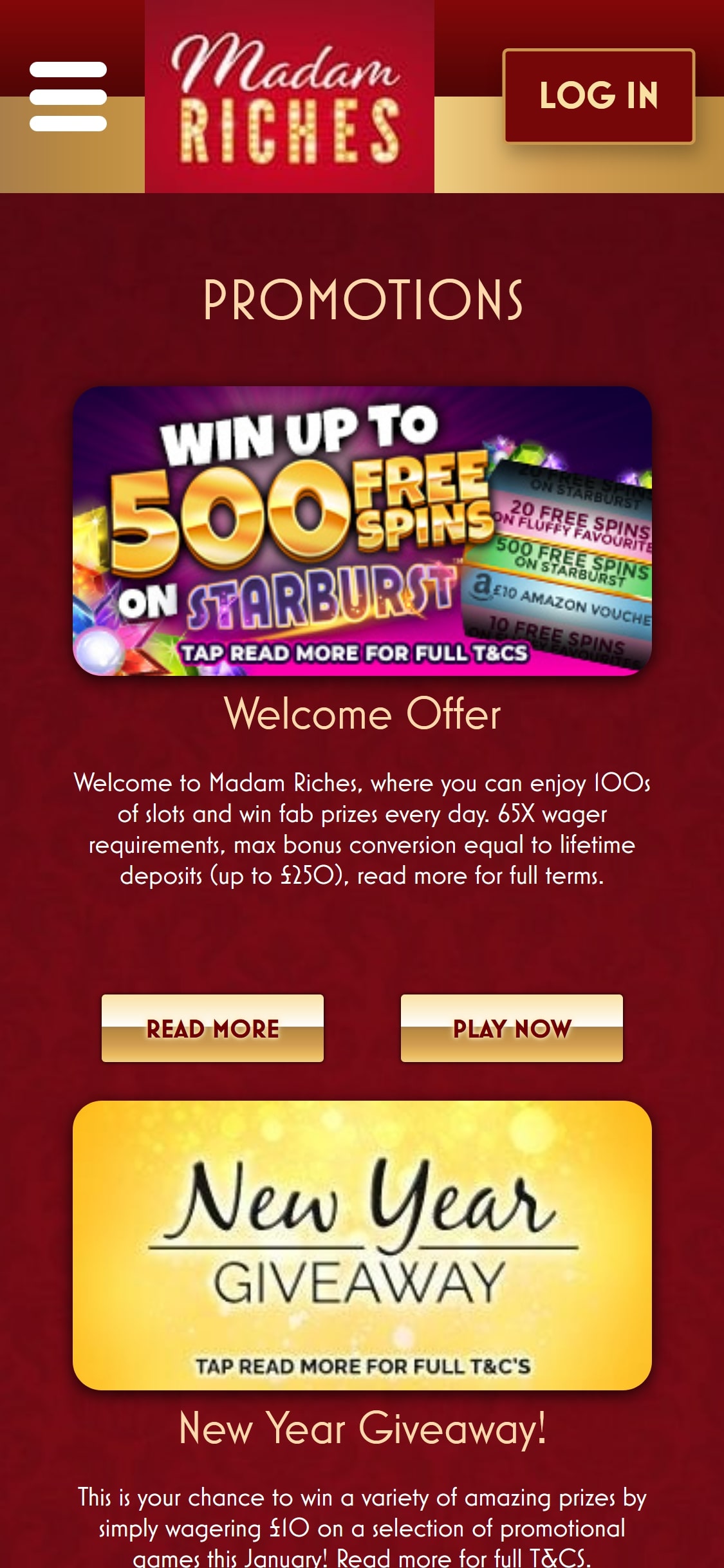 Madam Riches Casino Mobile No Deposit Bonus Review