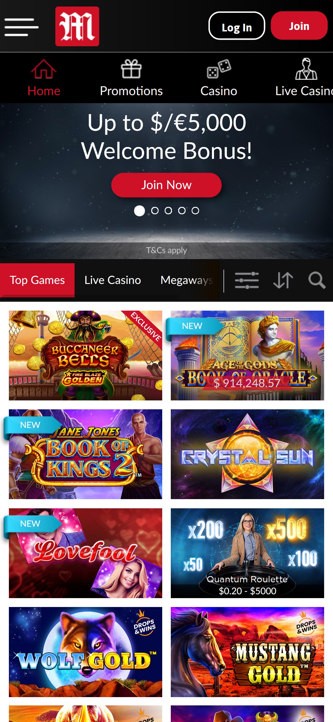 Mansion Casino Mobile Review