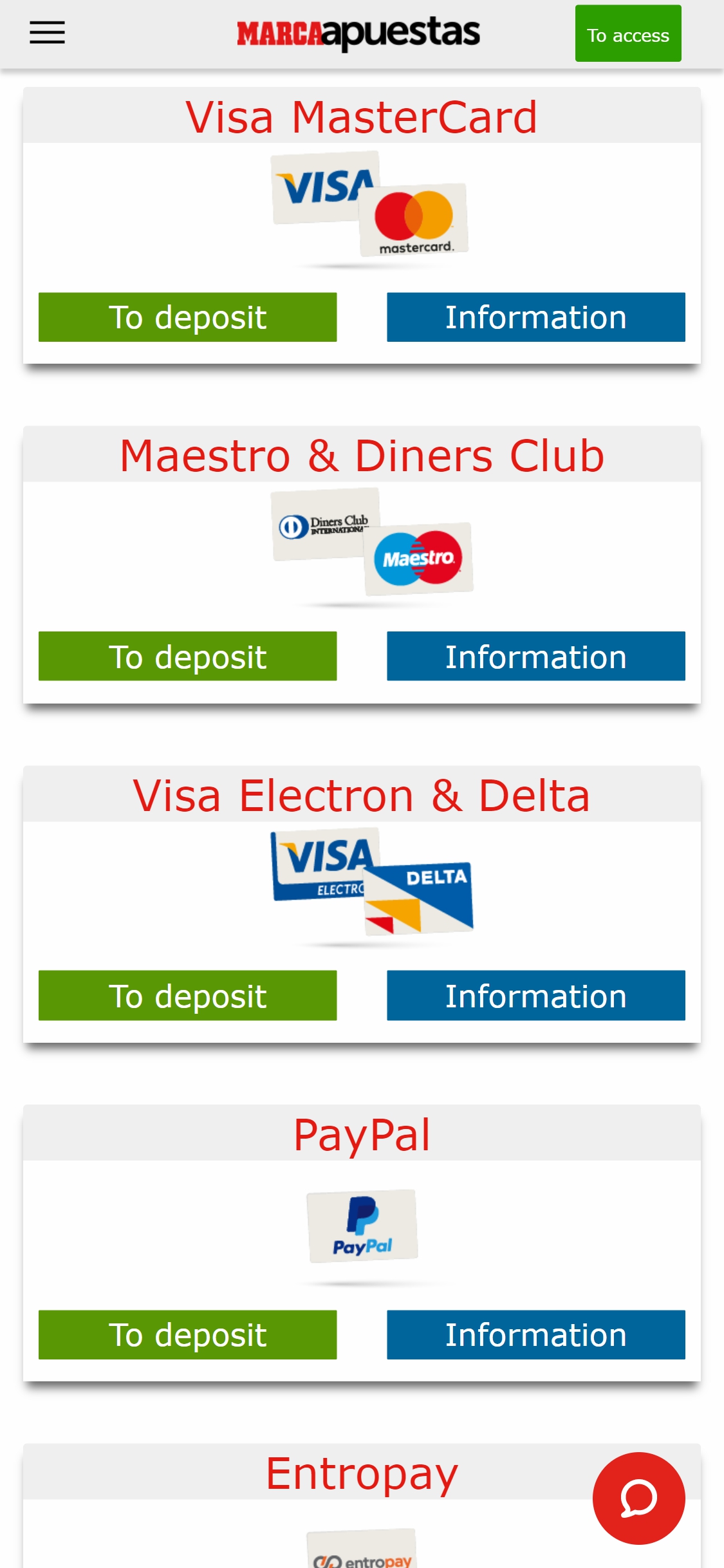 Marca Apuestas Mobile Payment Methods Review