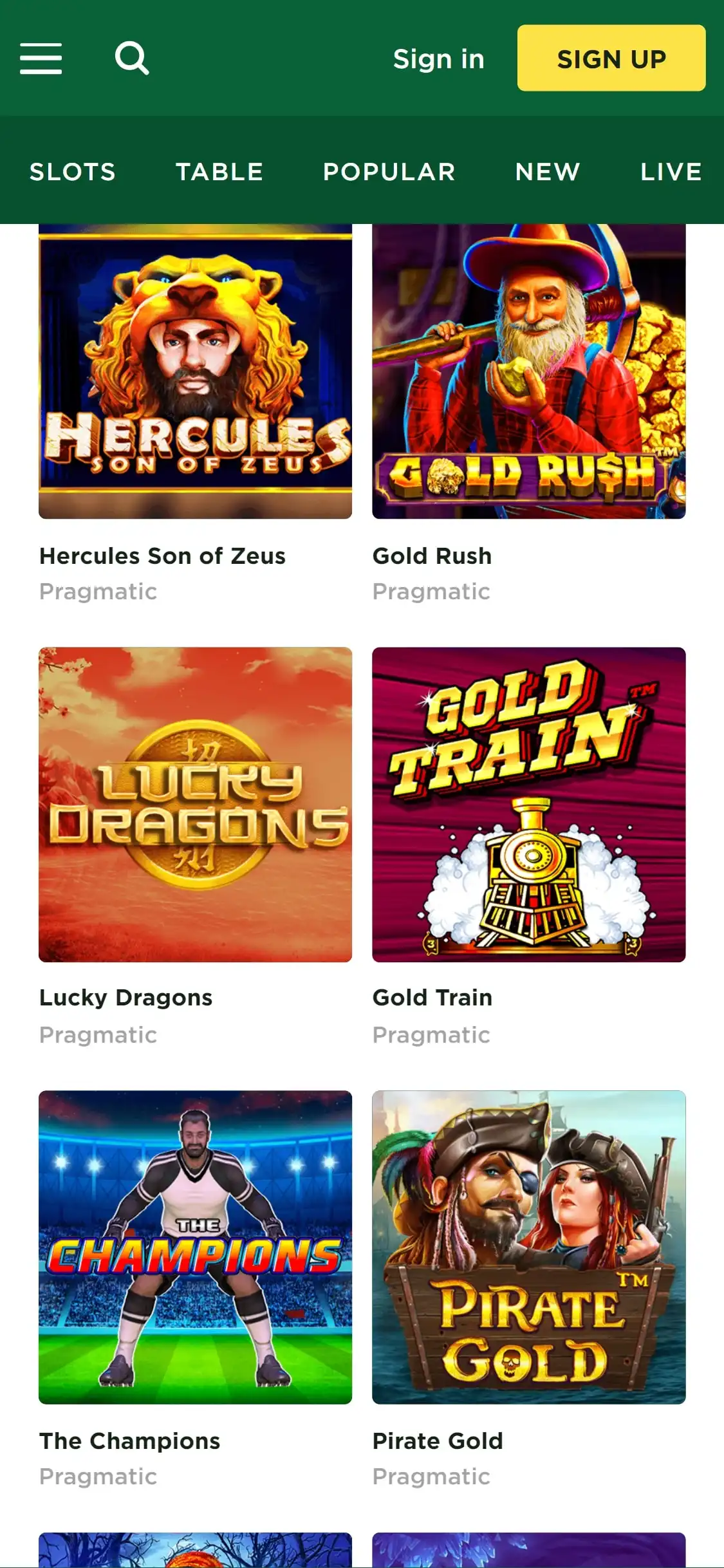 Mason Slots Casino Mobile Games Review
