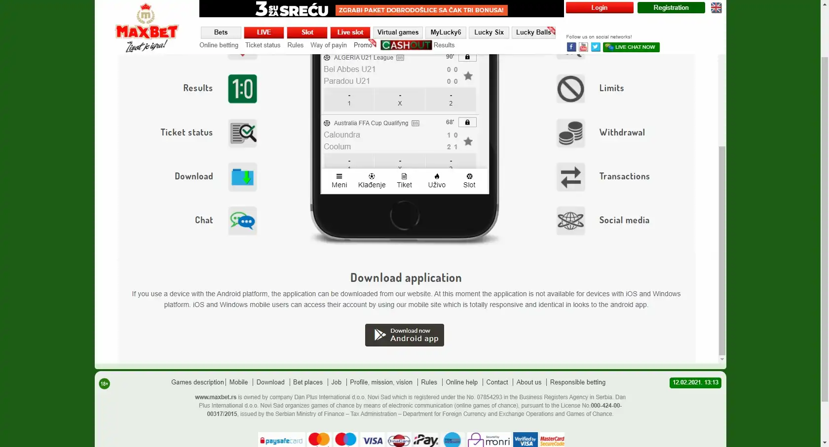 MaxBet Casino App