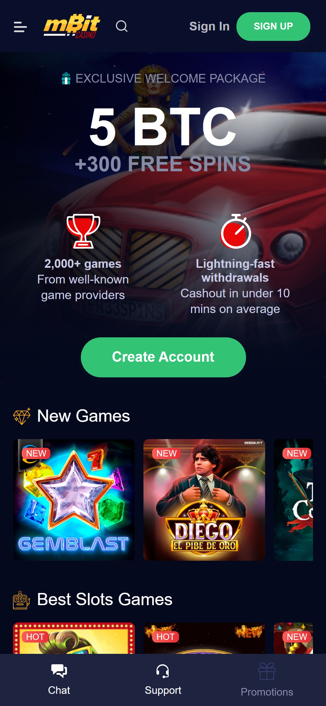 mBit Casino Mobile Review