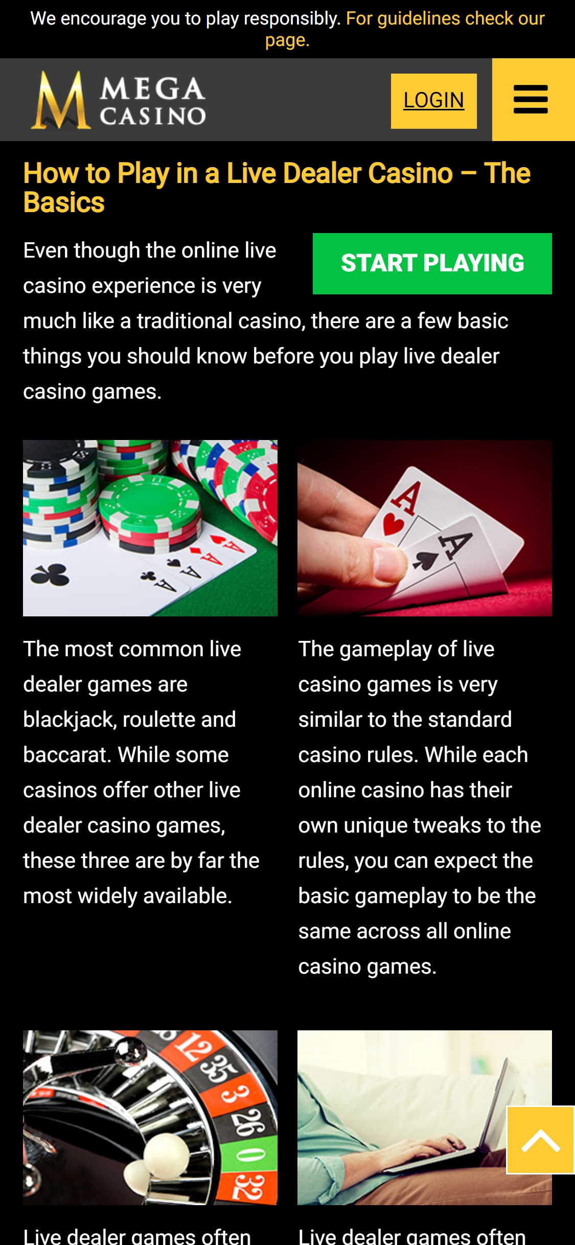 Mega Casino Mobile Live Dealer Games Review