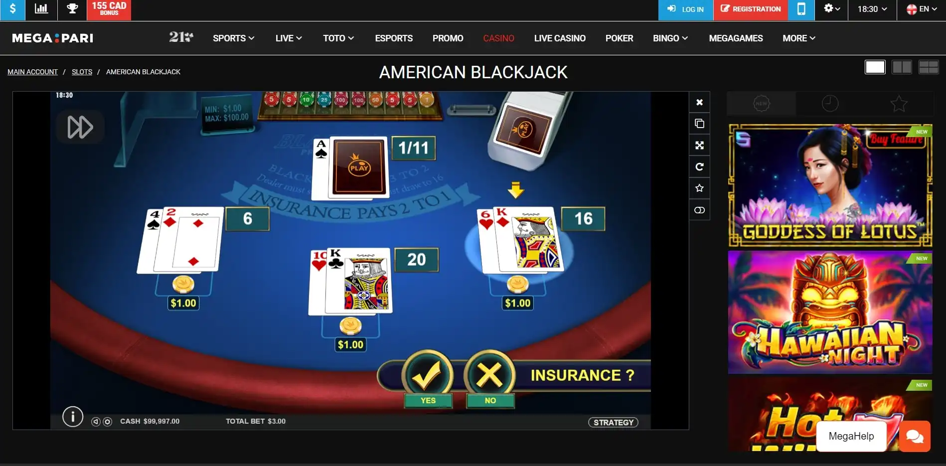 Megapari Casino Slots