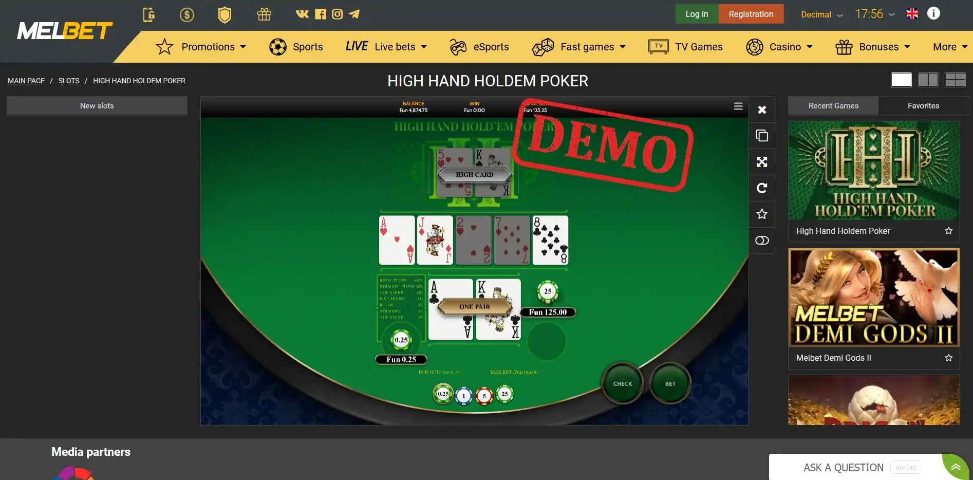 Melbet Casino Slots