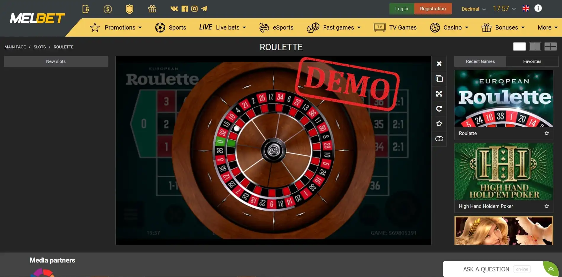 Melbet Casino Casino Games