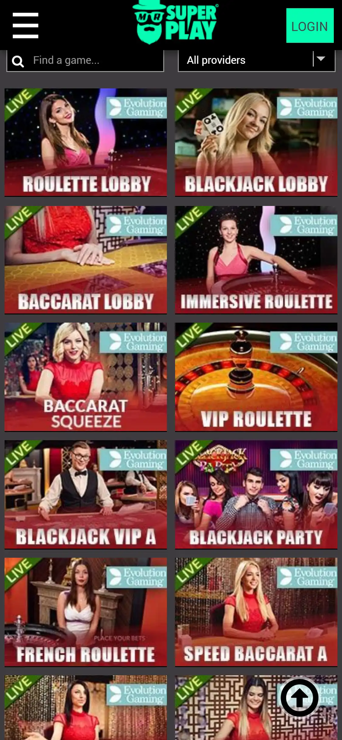 MrSuperPlay Casino Mobile Live Dealer Games Review
